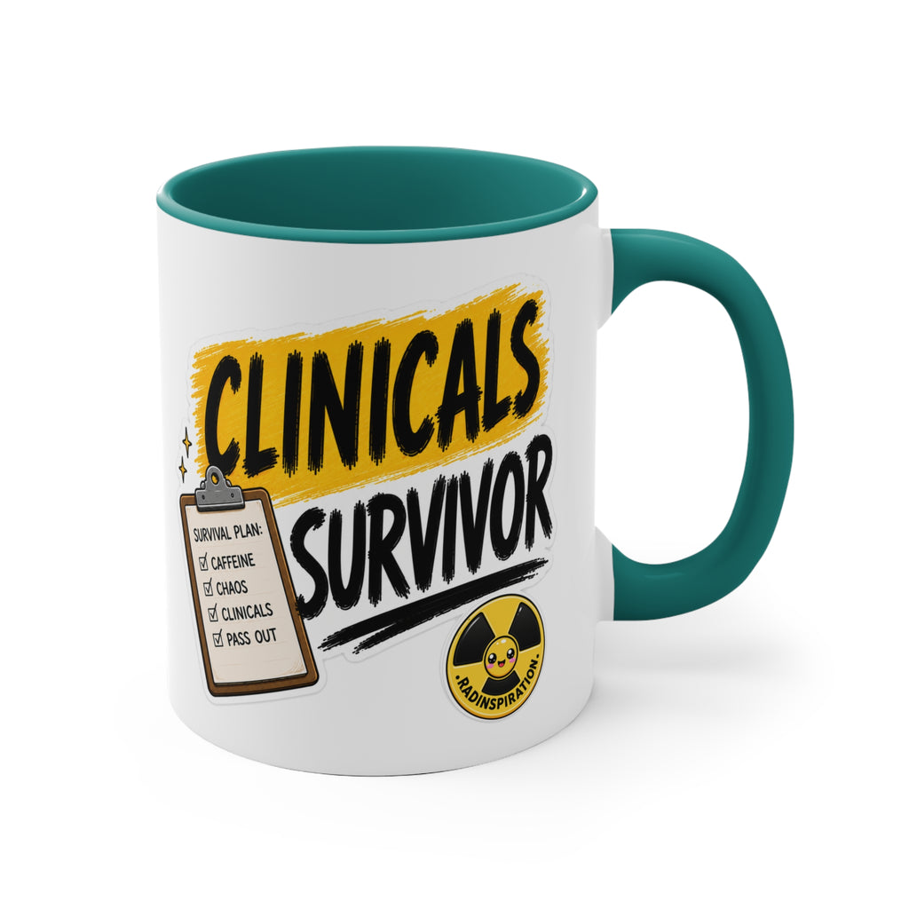 Clinicals Survivor Coffee Mug — Funny Student Gift (11oz Accent)
