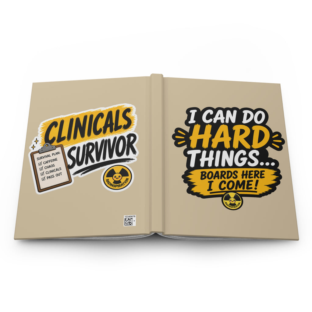 Clinicals Survivor Hardcover Journal — "I Can Do Hard Things" Medical Student Gift