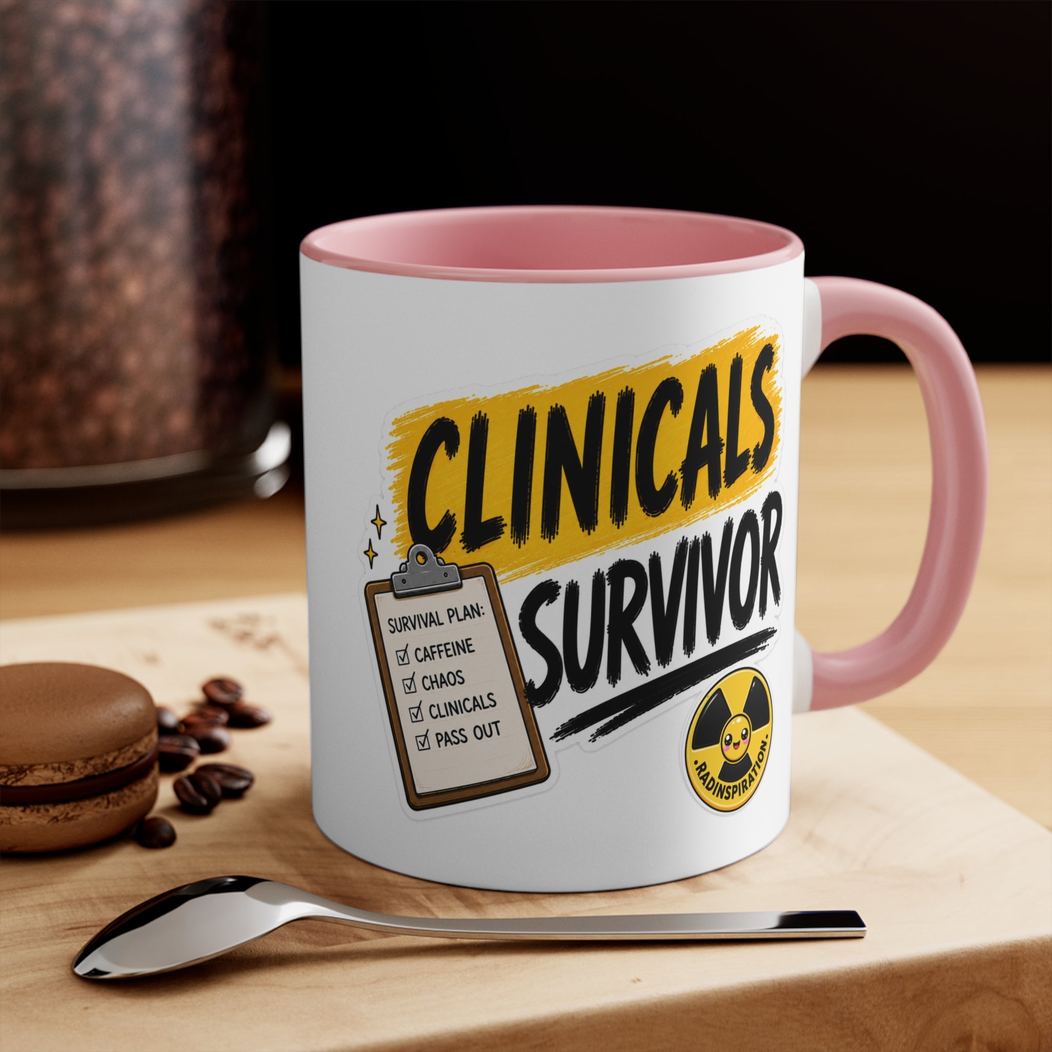 Clinicals Survivor Coffee Mug — Funny Student Gift (11oz Accent)