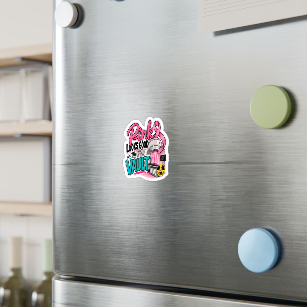 "Pink Looks Cute in the Vault" Decal