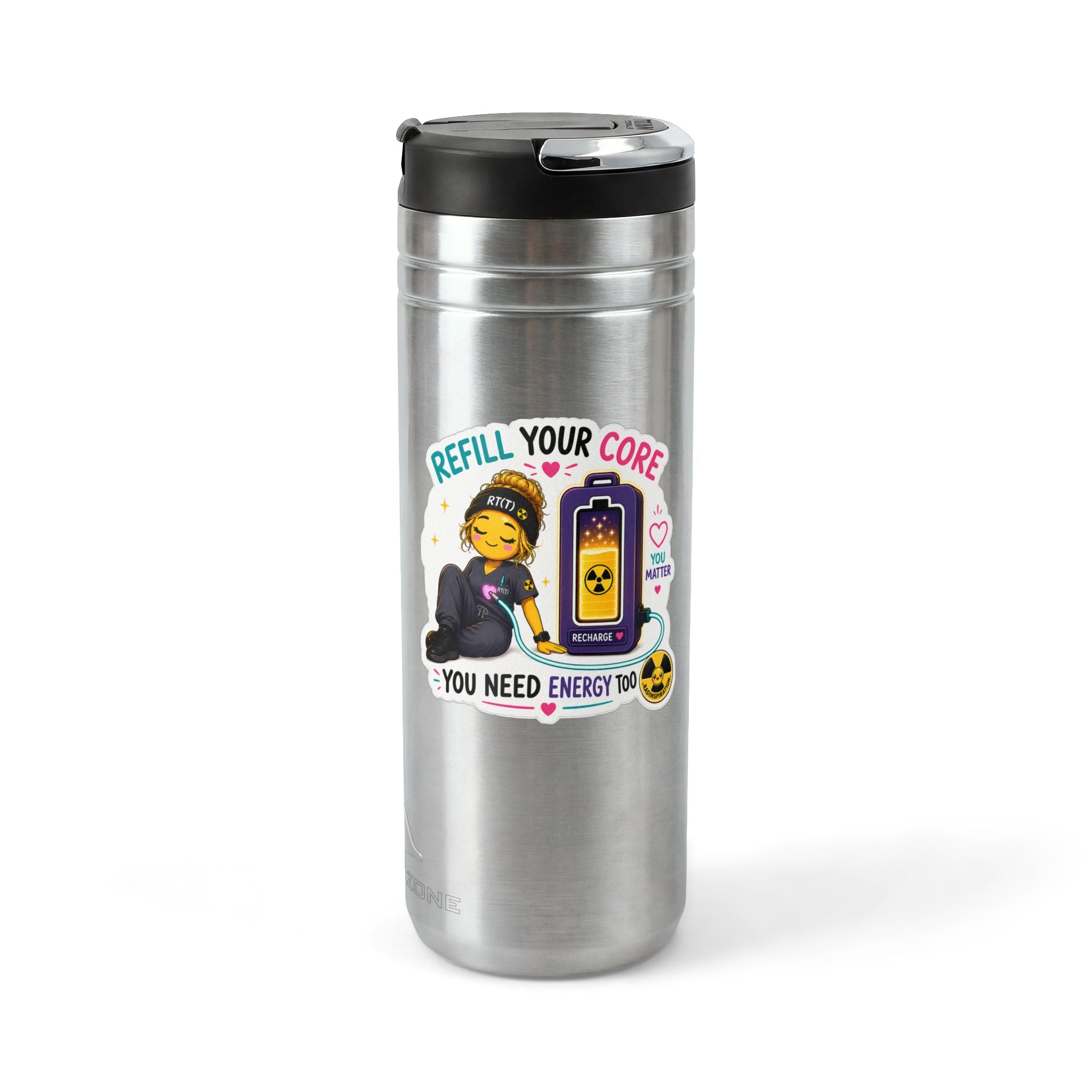 Titan Thermal Straw Tumbler- Refill Your Core, 24oz