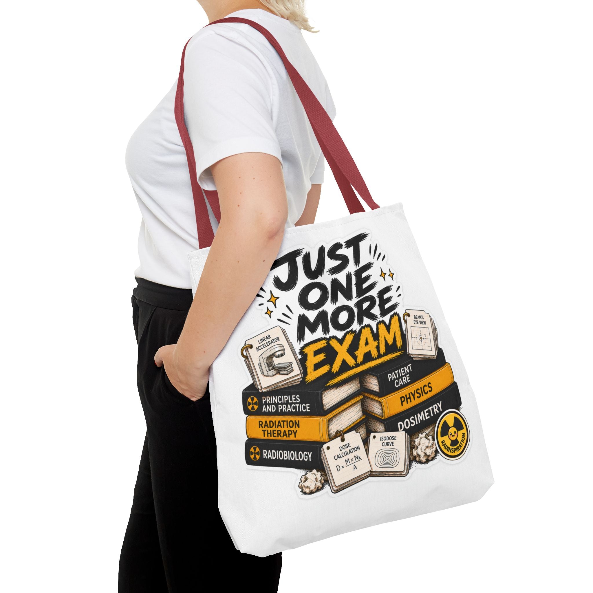 Exam Prep Tote Bag — “Just One More Exam” / “I Can Do Hard Things” Study Motivation Tote