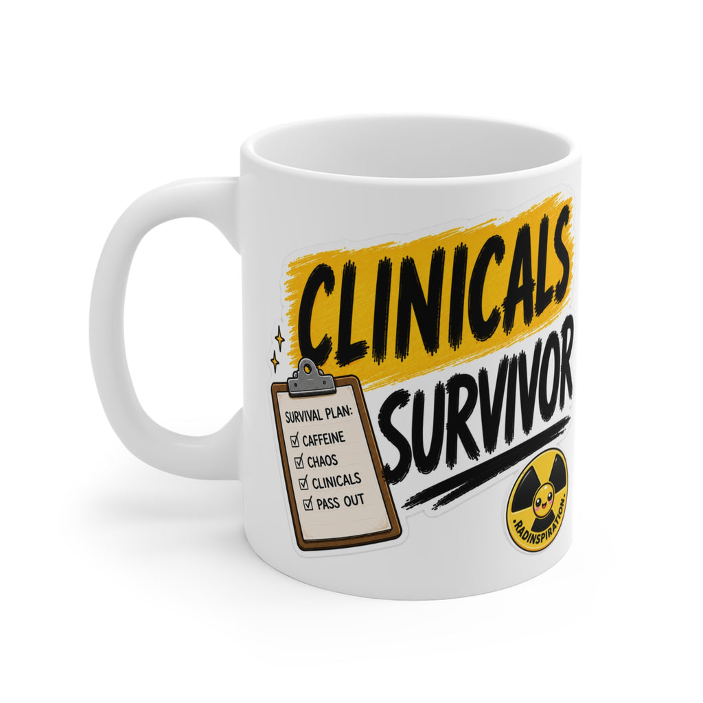 Clinicals Survivor Coffee Mug – Funny Student Gift (11oz)