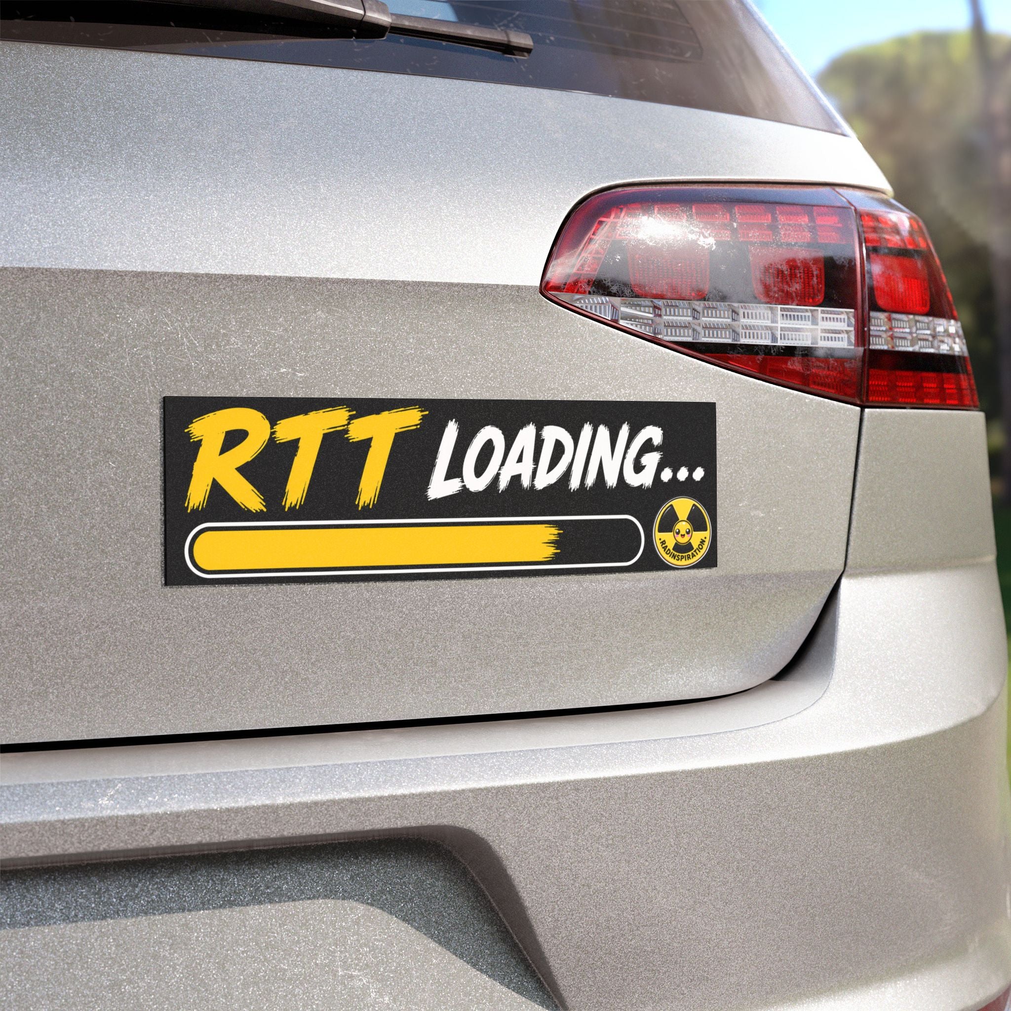 RTT Loading Car Magnet — Radiation Therapy Student Gift