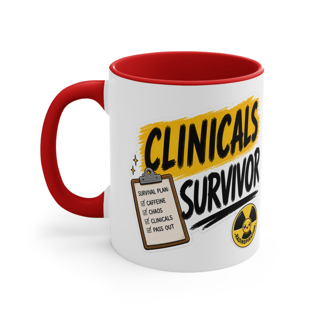 Clinicals Survivor Coffee Mug — Funny Student Gift (11oz Accent)