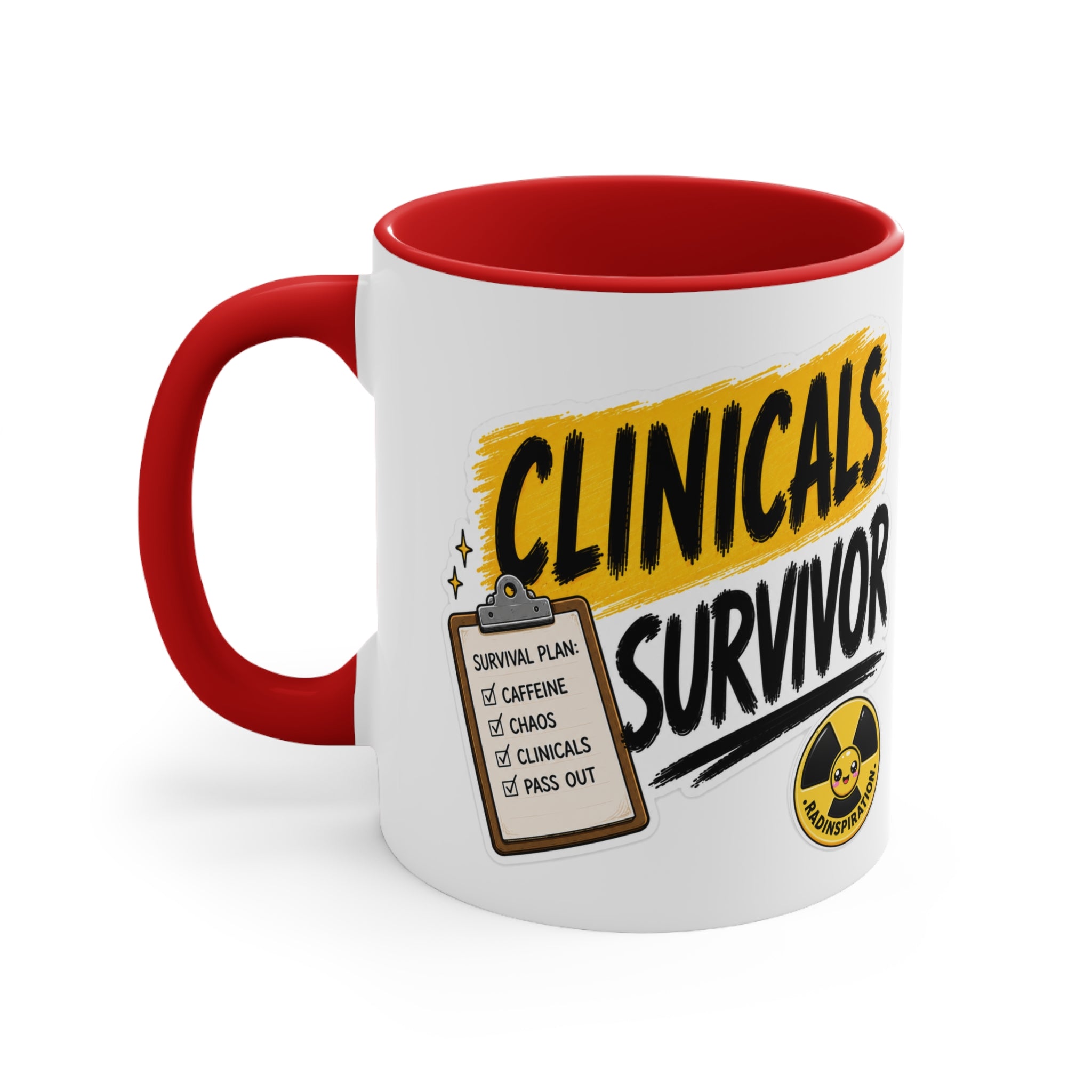 Clinicals Survivor Coffee Mug — Funny Student Gift (11oz Accent)