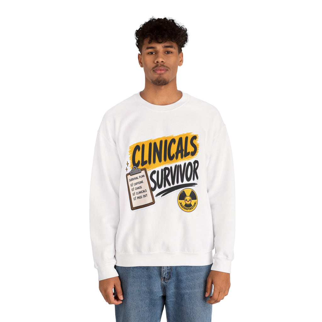 Crewneck Sweatshirt — "Clinicals Survivor"