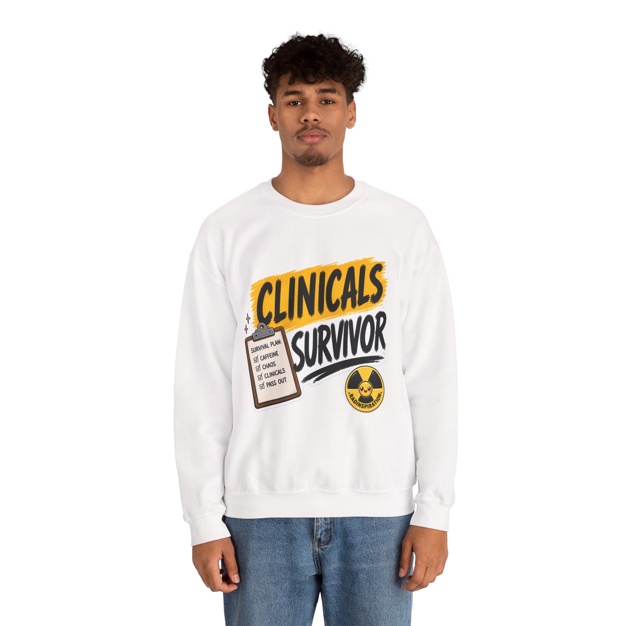 Crewneck Sweatshirt — "Clinicals Survivor"
