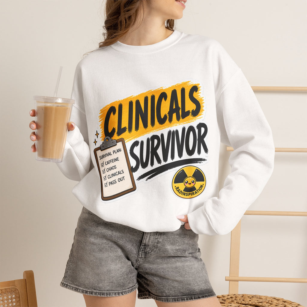 Crewneck Sweatshirt — "Clinicals Survivor"
