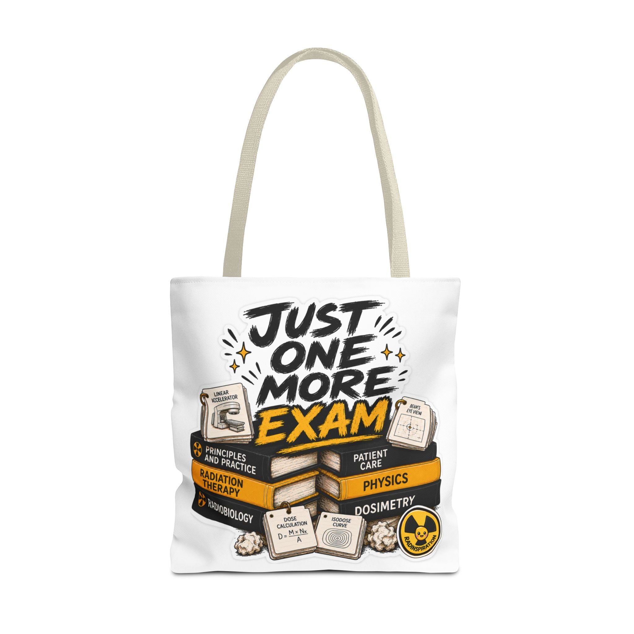 Exam Prep Tote Bag — “Just One More Exam” / “I Can Do Hard Things” Study Motivation Tote