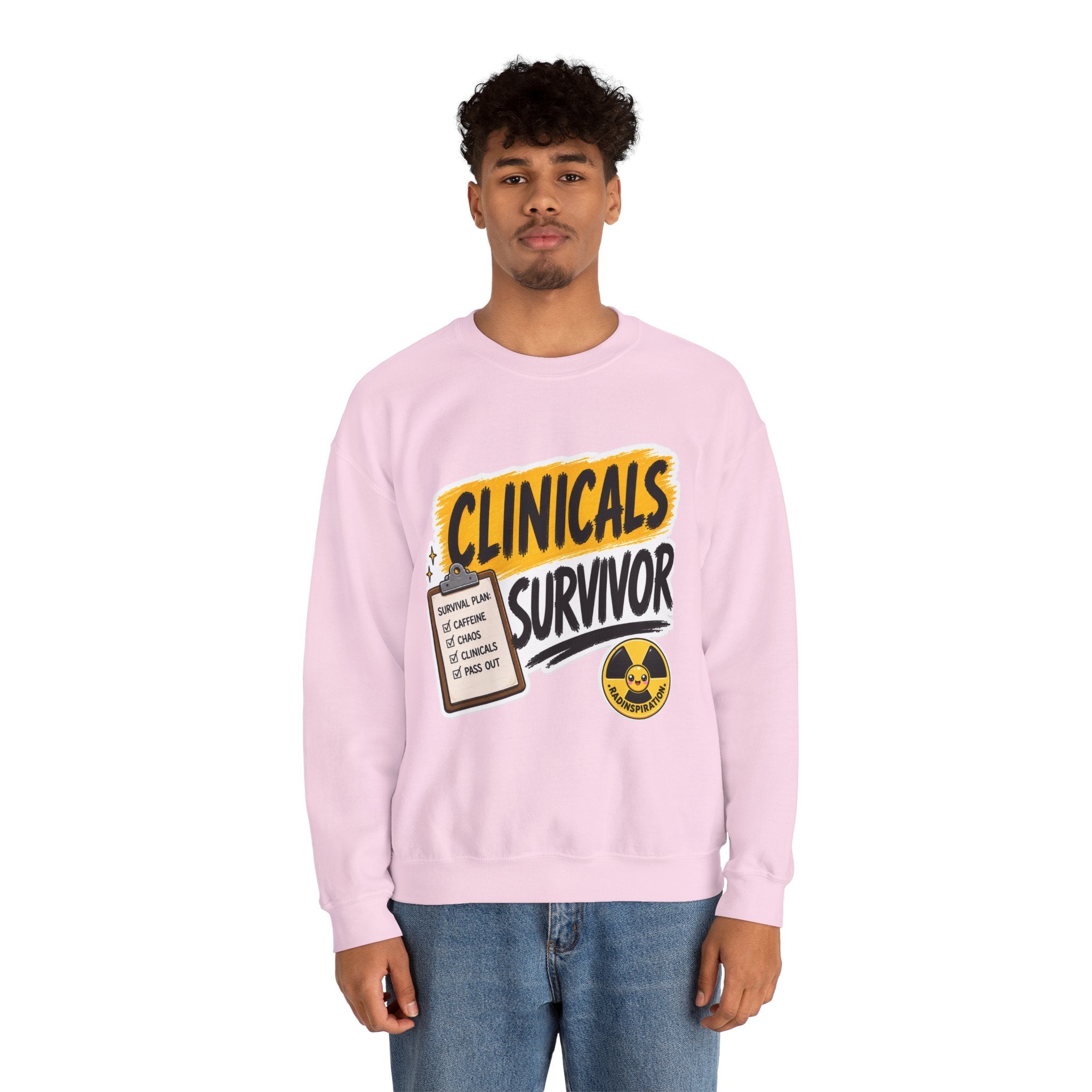 Crewneck Sweatshirt — "Clinicals Survivor"