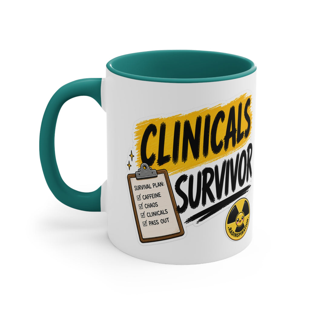 Clinicals Survivor Coffee Mug — Funny Student Gift (11oz Accent)