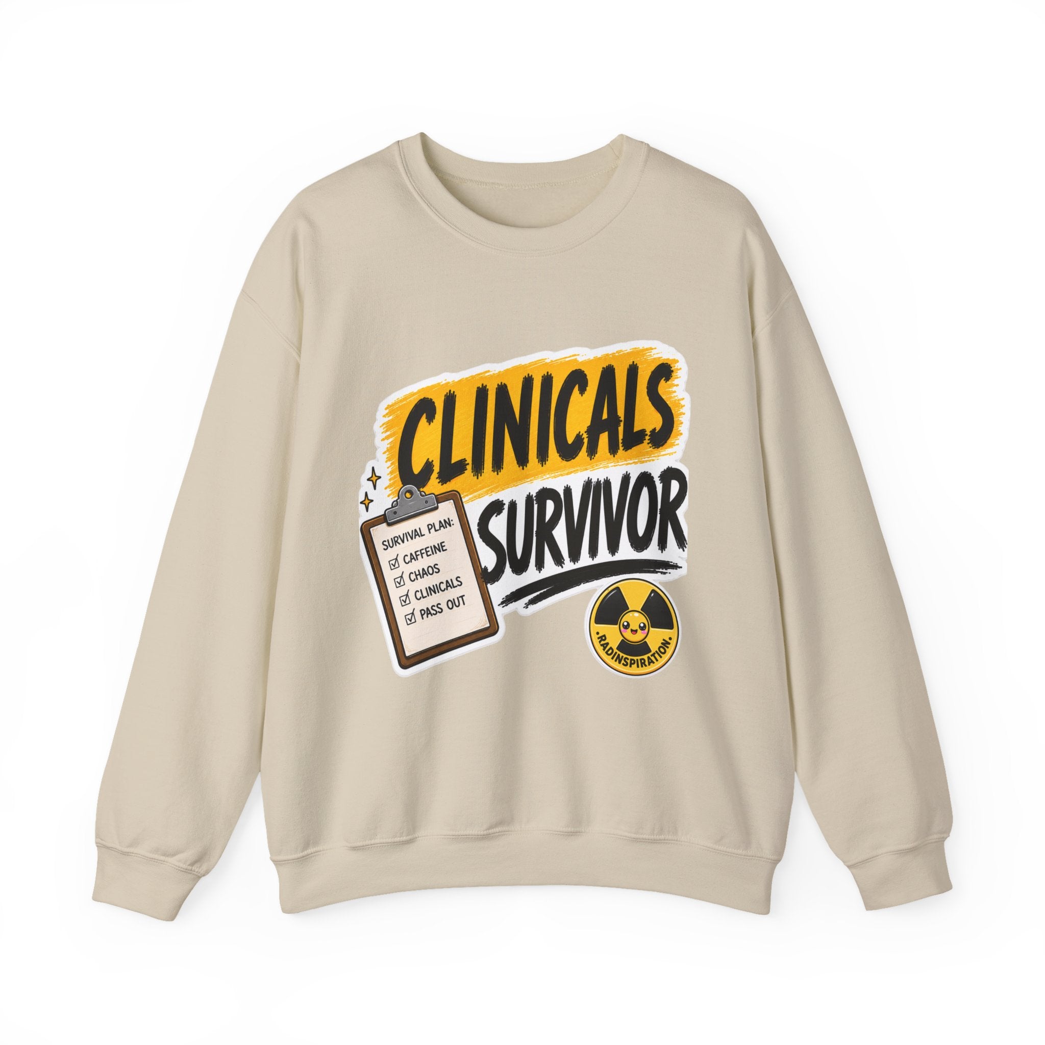 Crewneck Sweatshirt — "Clinicals Survivor"
