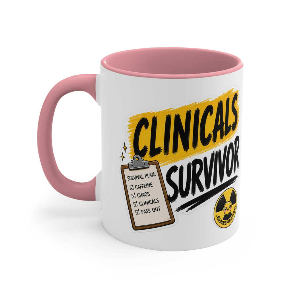 Clinicals Survivor Coffee Mug — Funny Student Gift (11oz Accent)