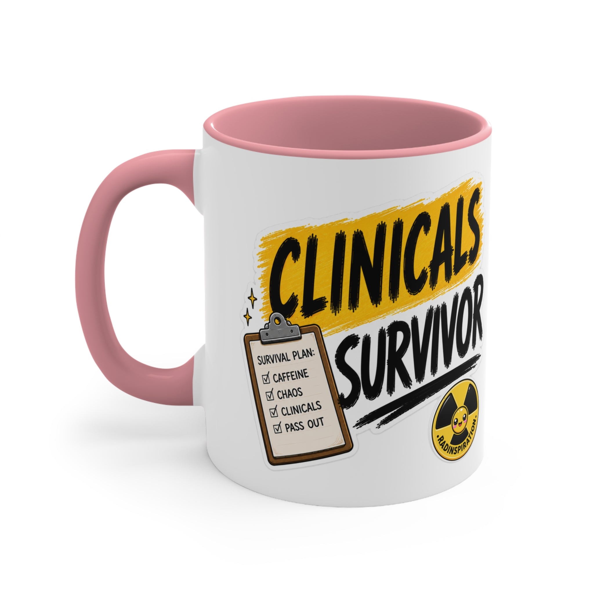 Clinicals Survivor Coffee Mug — Funny Student Gift (11oz Accent)