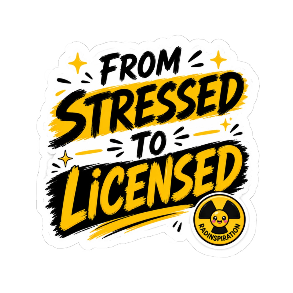 From Stressed to Licensed Sticker — Graduation/Exam Success Vinyl Decal
