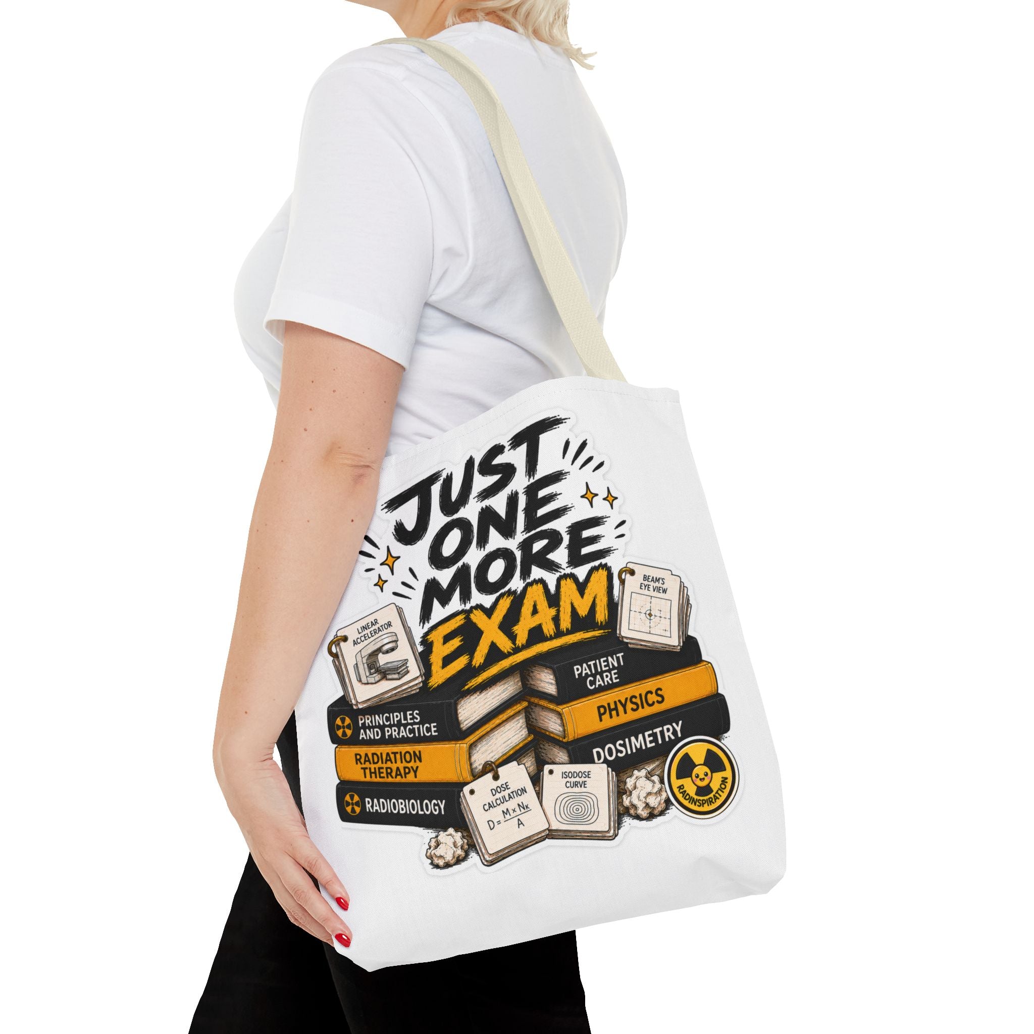 Exam Prep Tote Bag — “Just One More Exam” / “I Can Do Hard Things” Study Motivation Tote