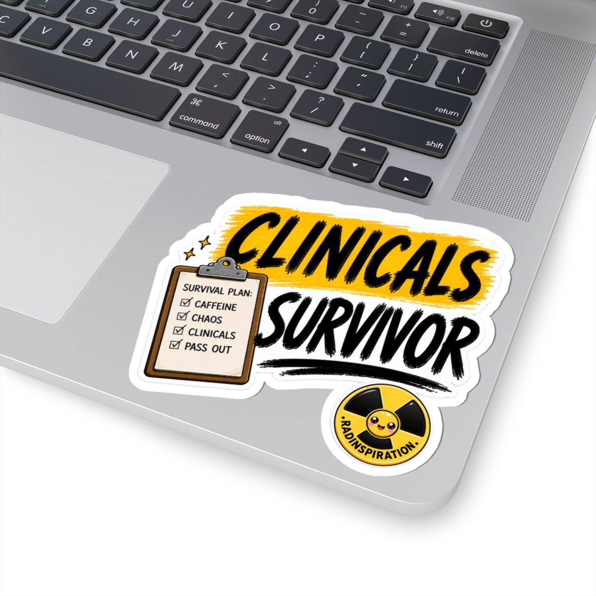 Clinicals Survivor Sticker — Funny Student Survival Kit Decal