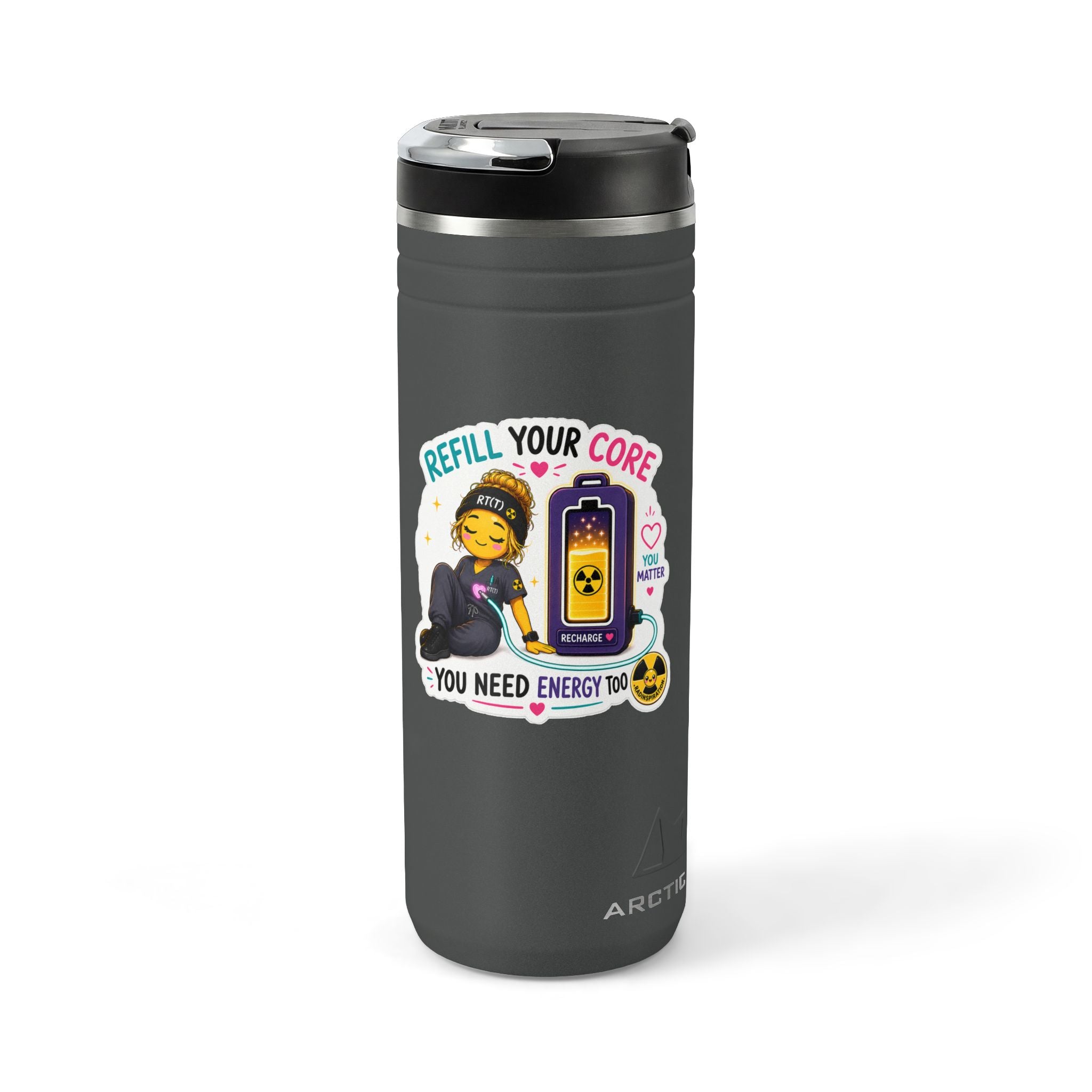Titan Thermal Straw Tumbler- Refill Your Core, 24oz
