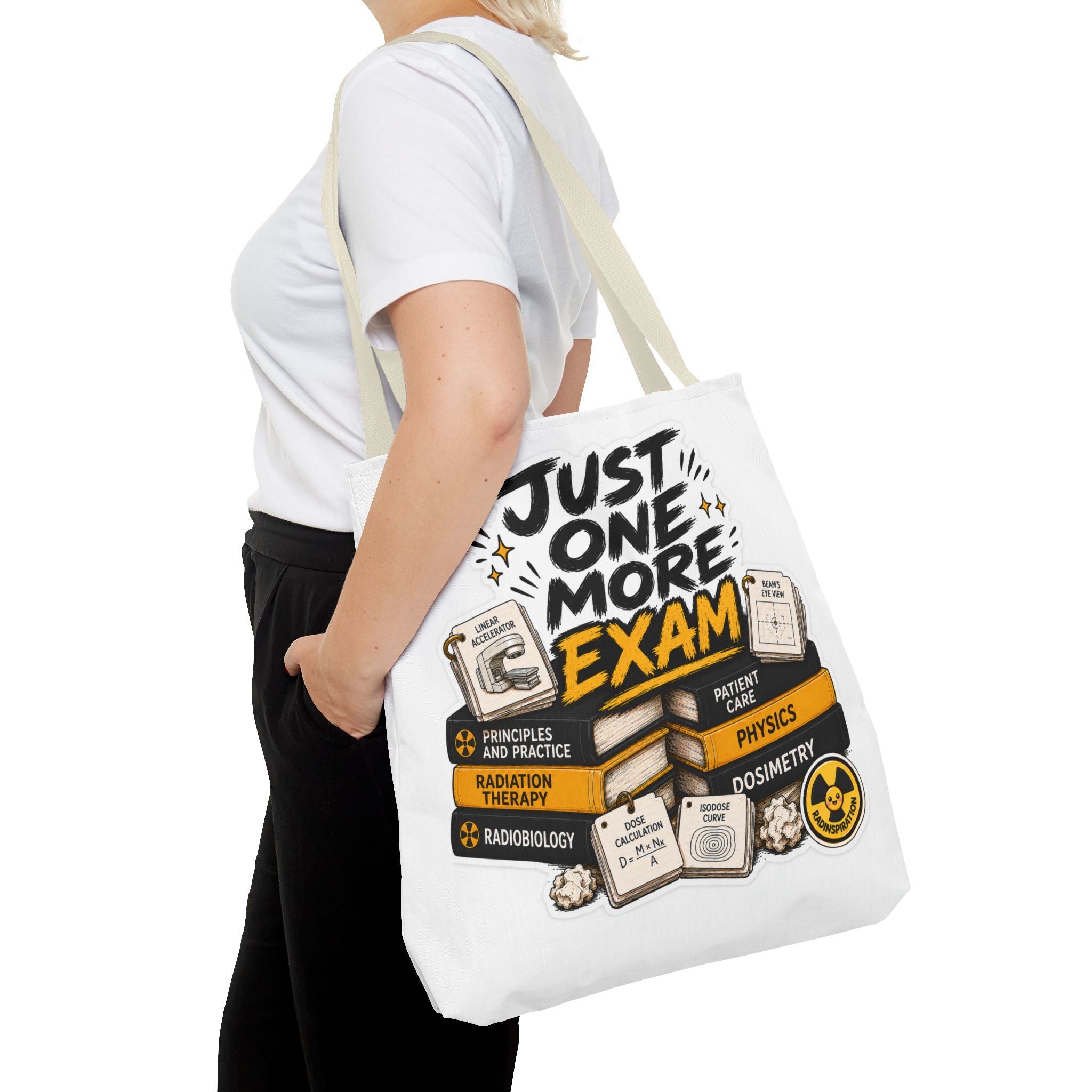 Exam Prep Tote Bag — “Just One More Exam” / “I Can Do Hard Things” Study Motivation Tote