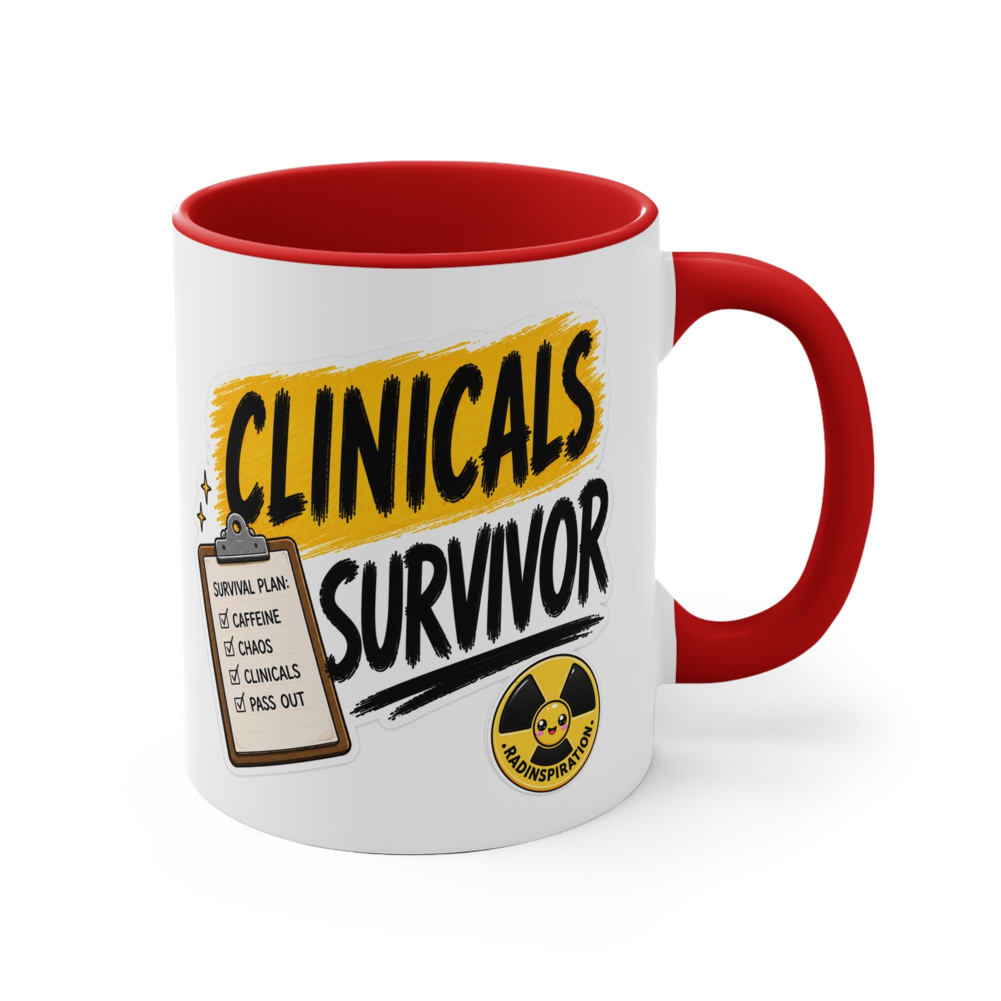 Clinicals Survivor Coffee Mug — Funny Student Gift (11oz Accent)