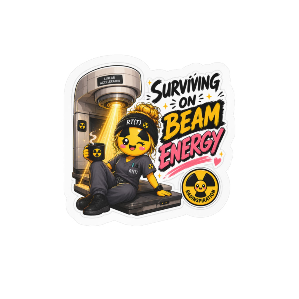 "Surviving on Beam Energy" Cute Tech Decal
