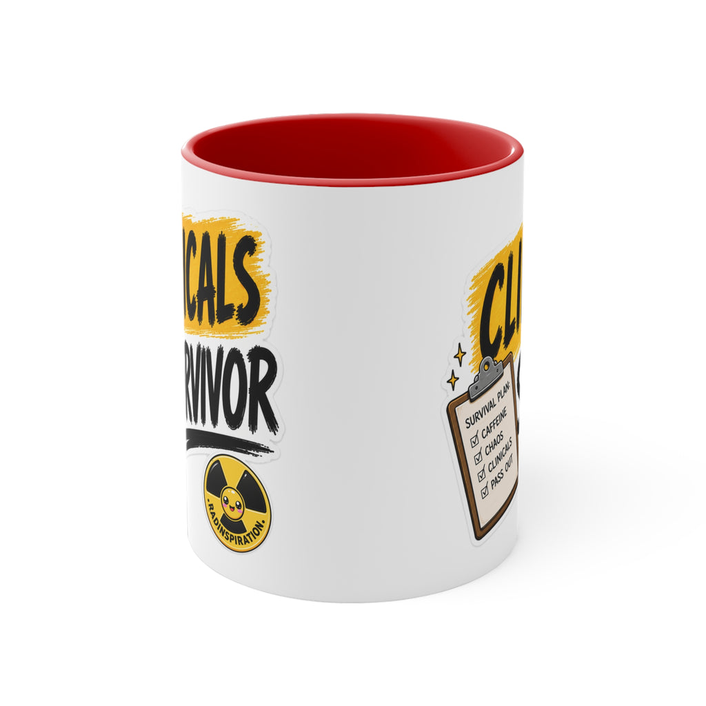 Clinicals Survivor Coffee Mug — Funny Student Gift (11oz Accent)