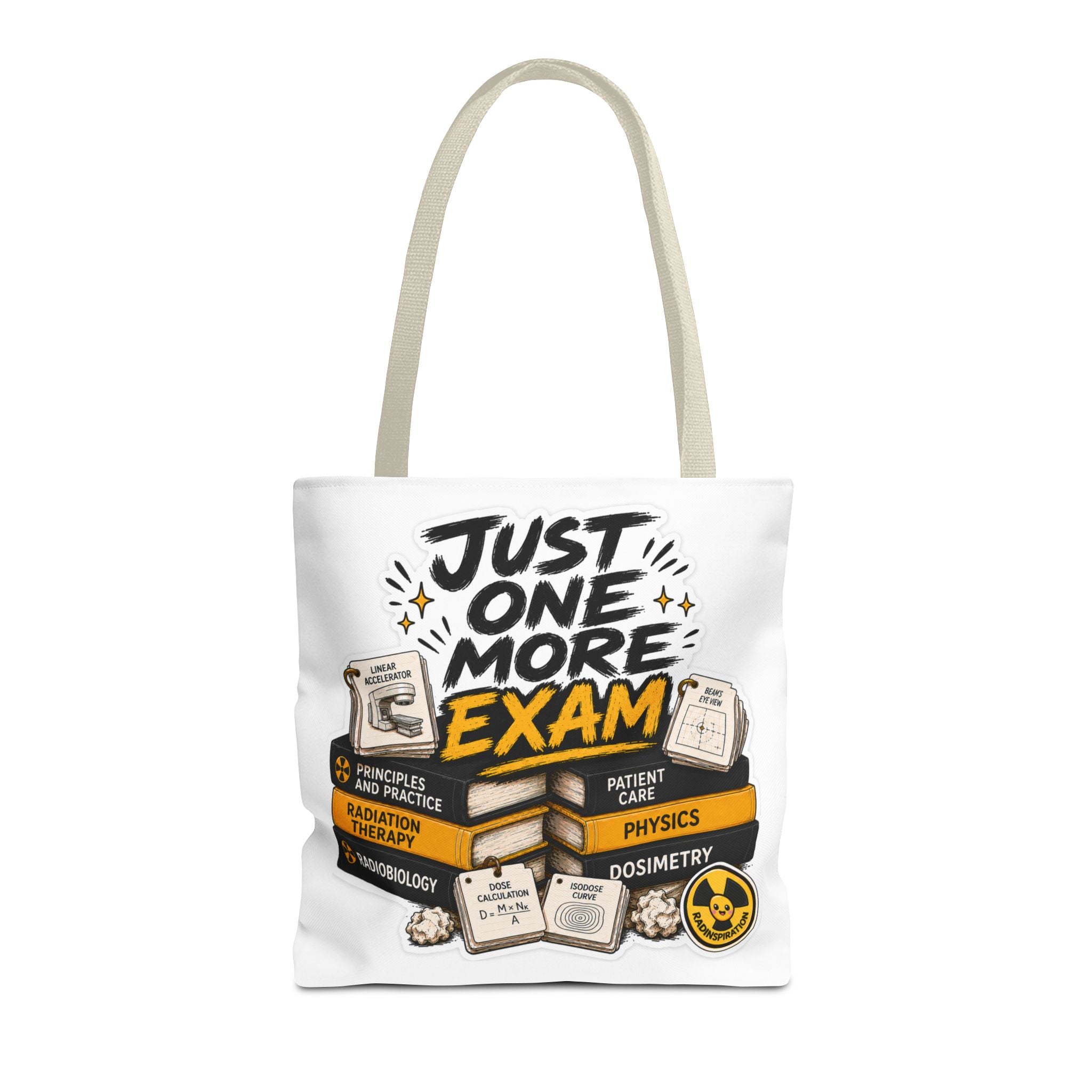 Exam Prep Tote Bag — “Just One More Exam” / “I Can Do Hard Things” Study Motivation Tote