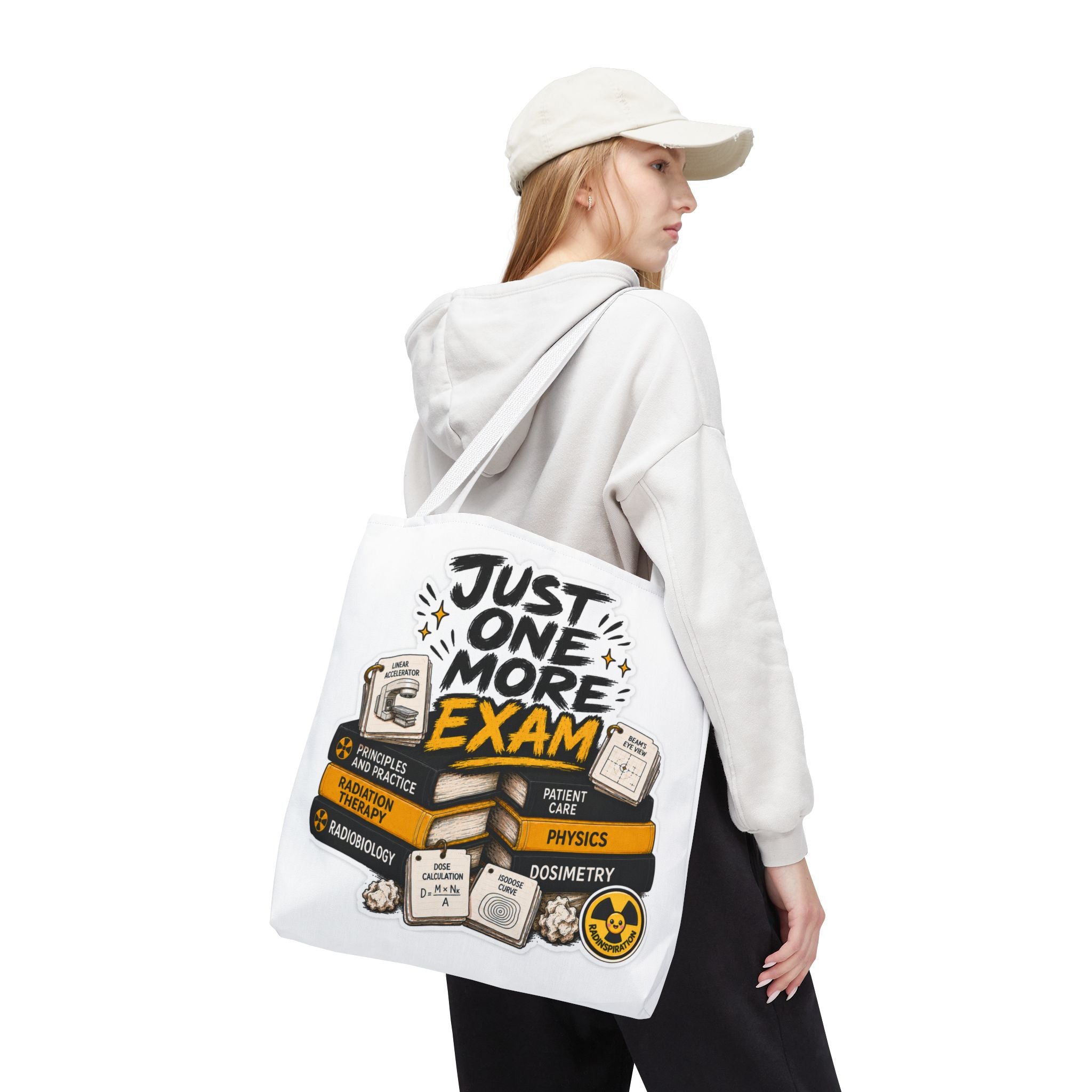 Exam Prep Tote Bag — “Just One More Exam” / “I Can Do Hard Things” Study Motivation Tote