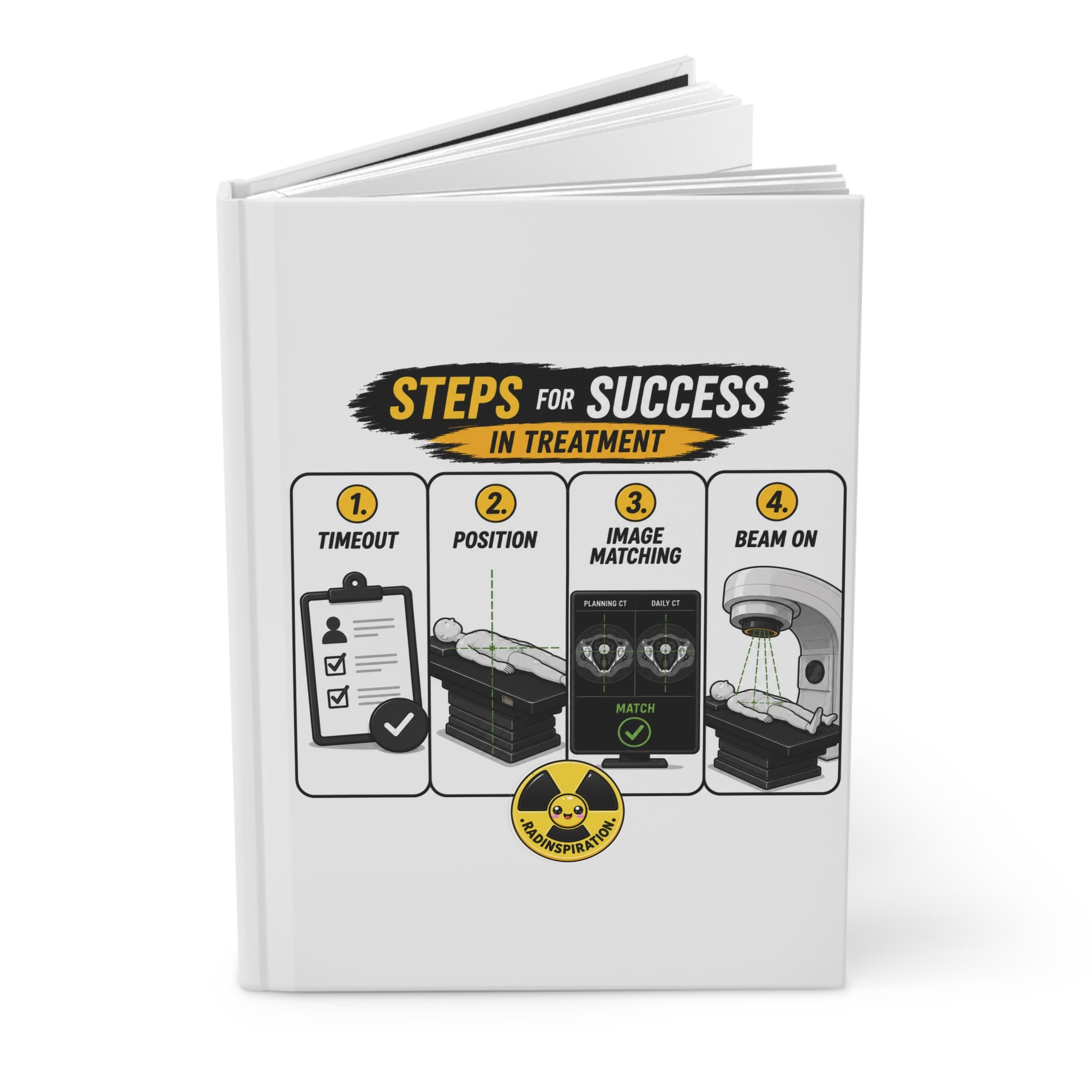 Hardcover Journal — “Steps for Success in Treatment/Simulation” Medical Radiation Therapy Guidebook