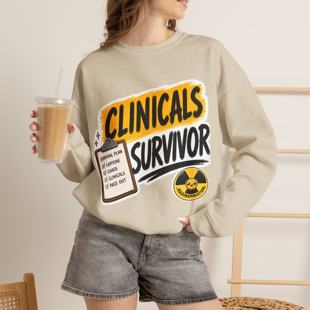 Crewneck Sweatshirt — "Clinicals Survivor"