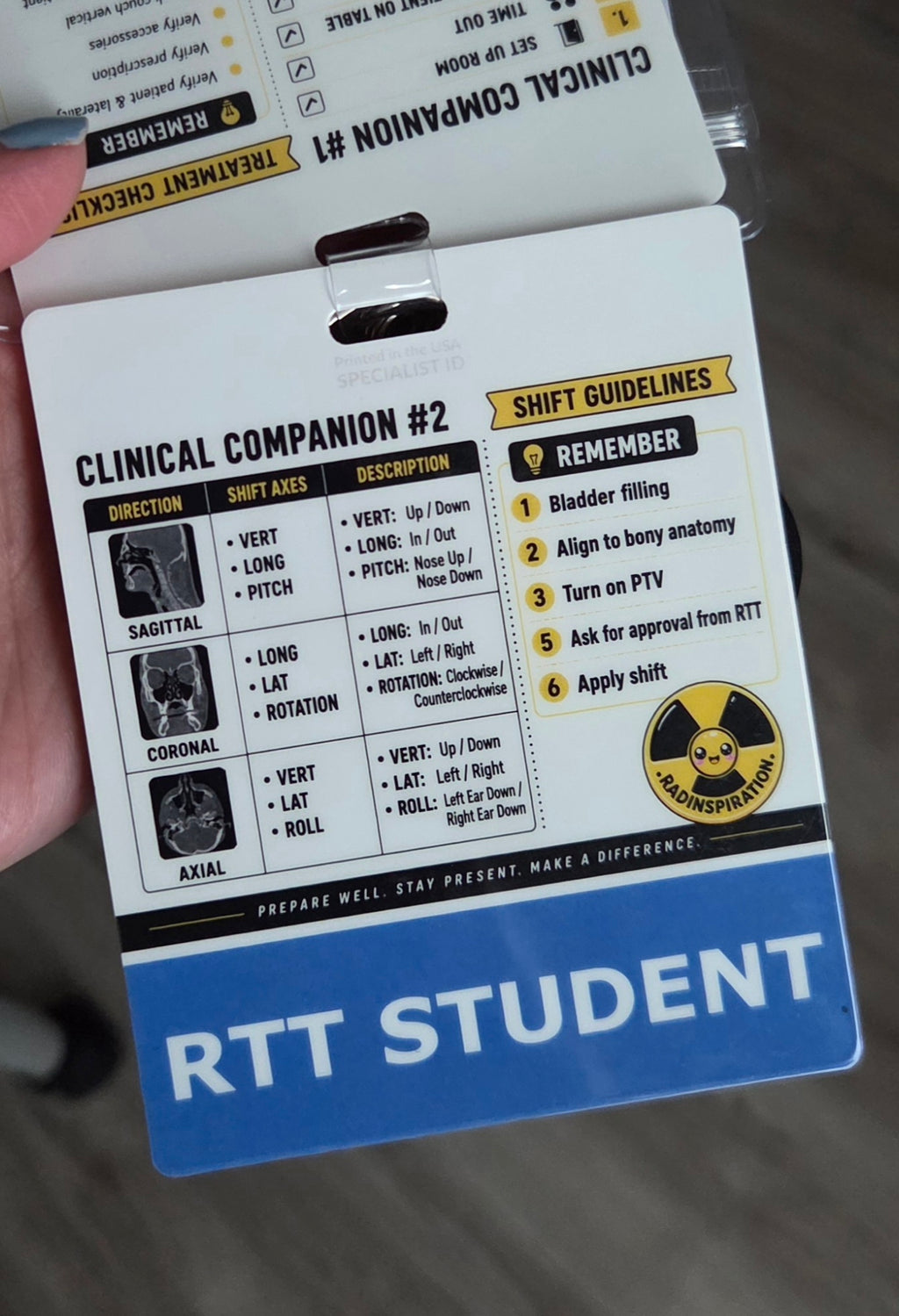 Clinical Companion #2 - RTT Student Badge Buddy