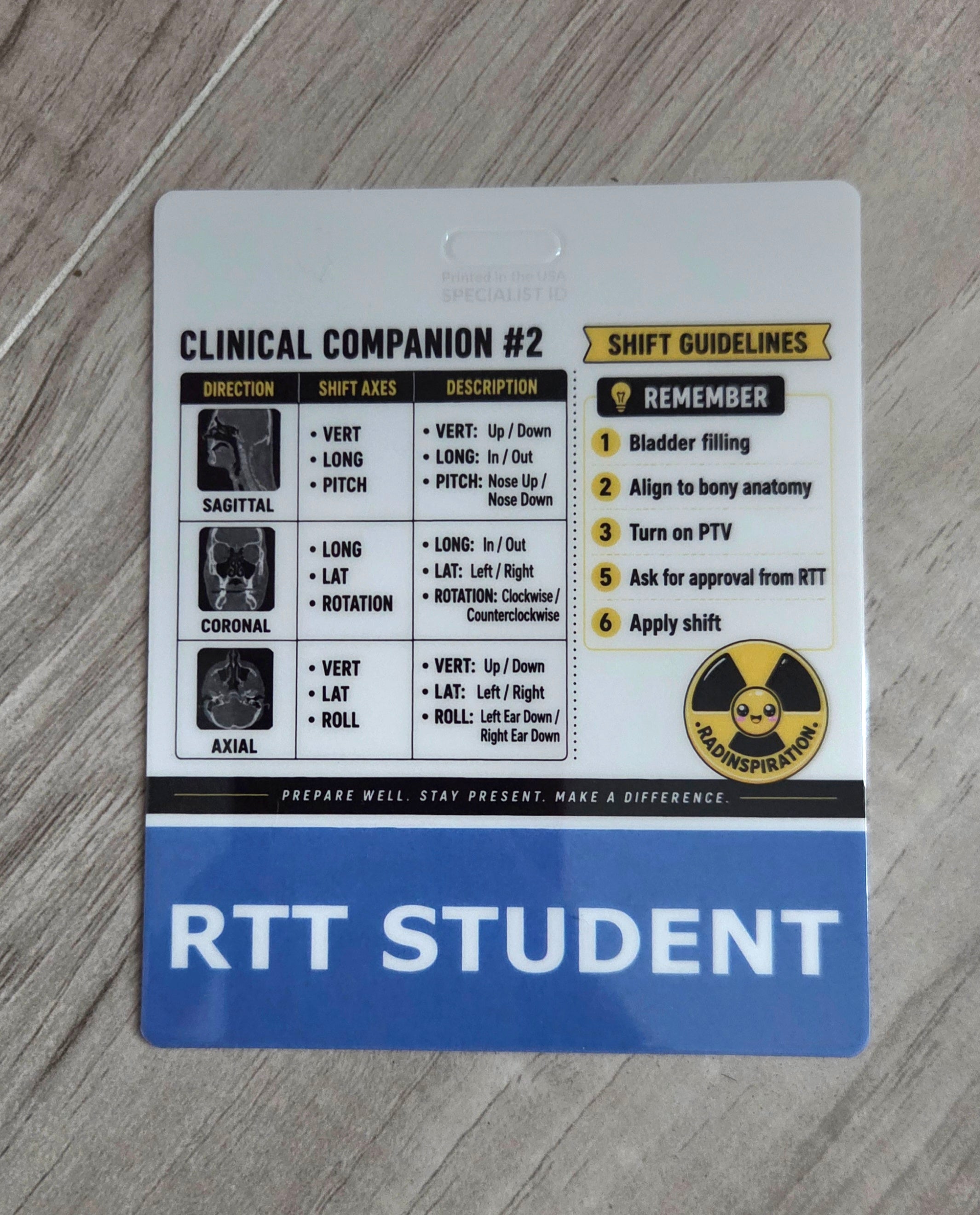 Clinical Companion #2 - RTT Student Badge Buddy