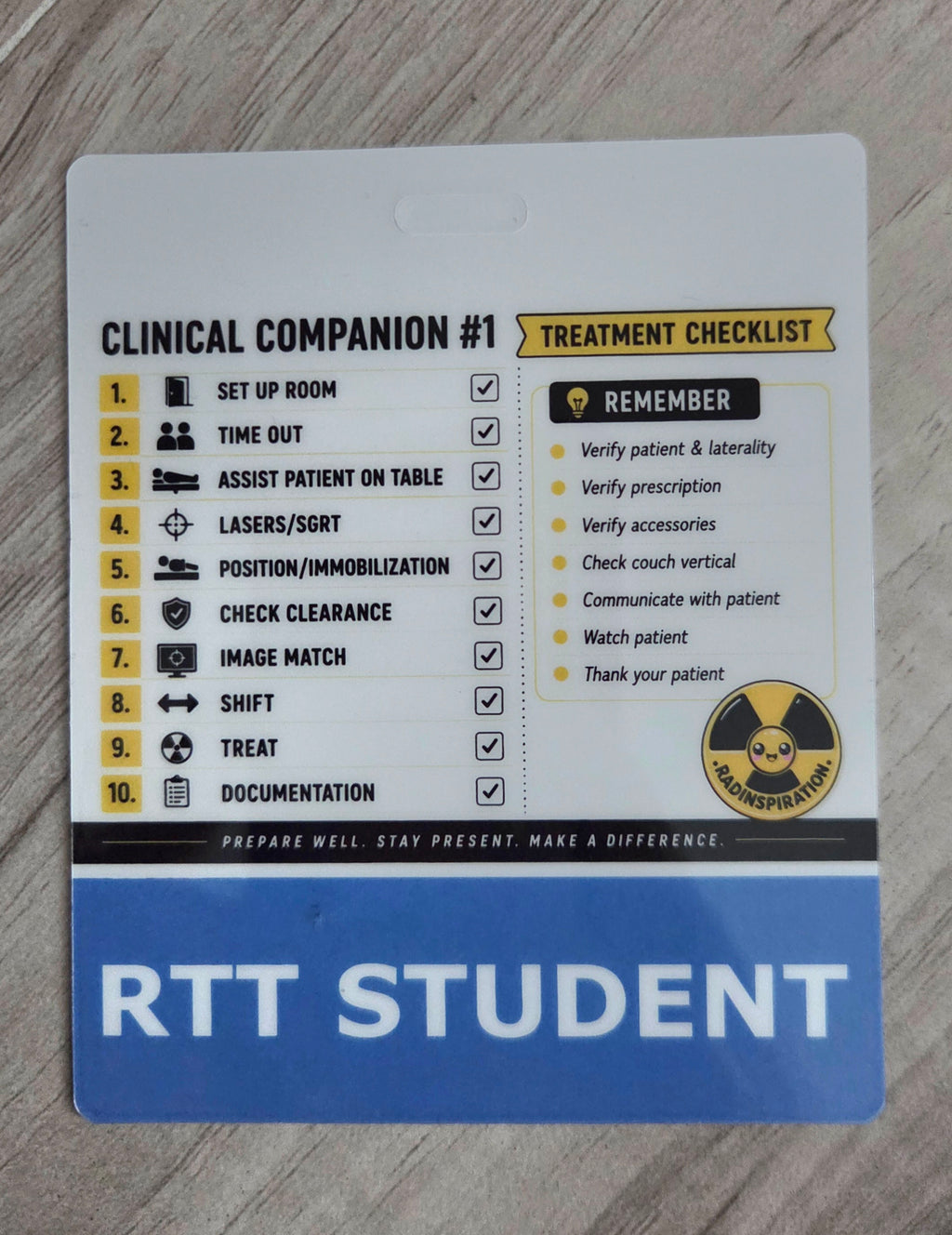 Clinical Companion #1 - RTT Student Badge Buddy