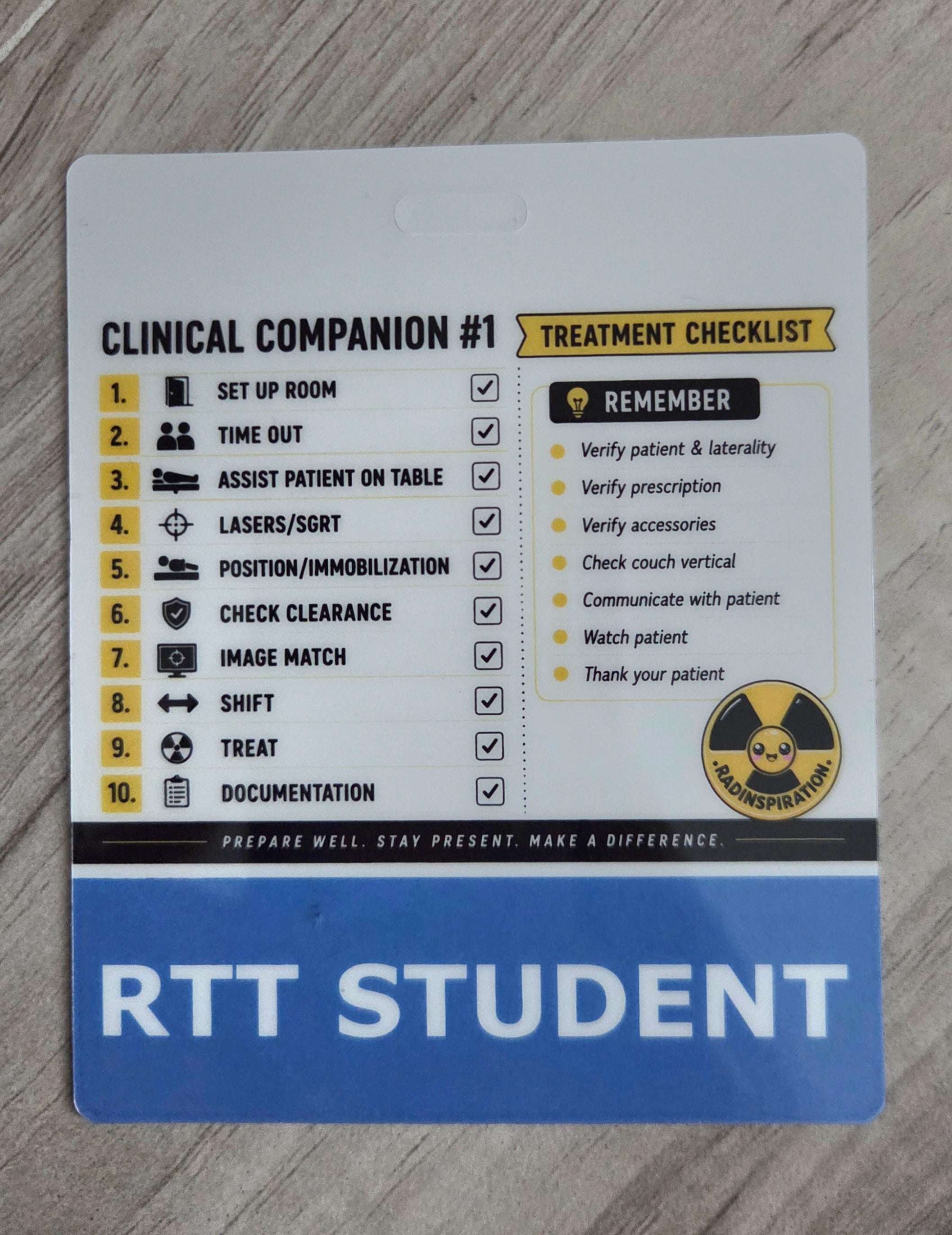 Clinical Companion #1 - RTT Student Badge Buddy
