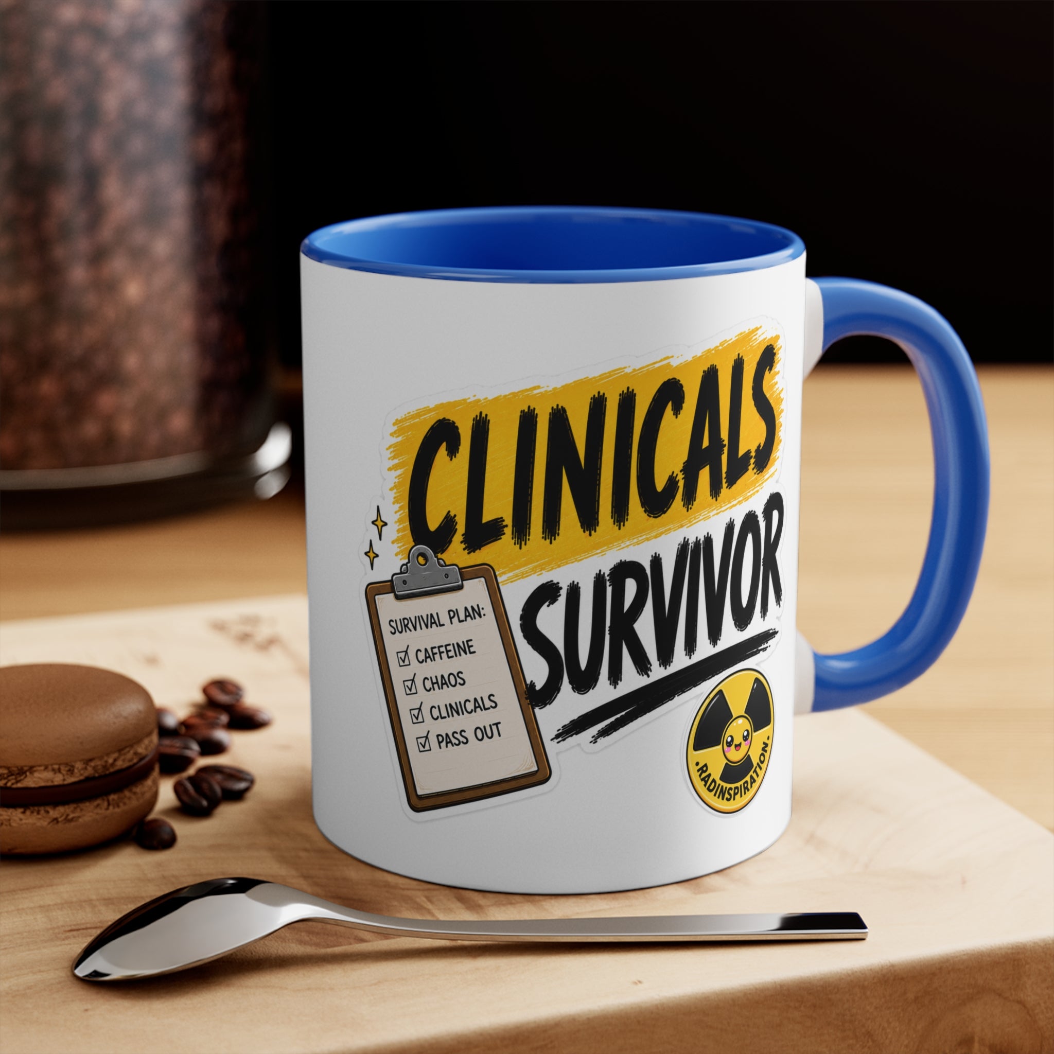 Clinicals Survivor Coffee Mug — Funny Student Gift (11oz Accent)