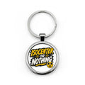 Isocenter or Nothing Round Stainless Steel Keychain – Radiation Therapist Gift