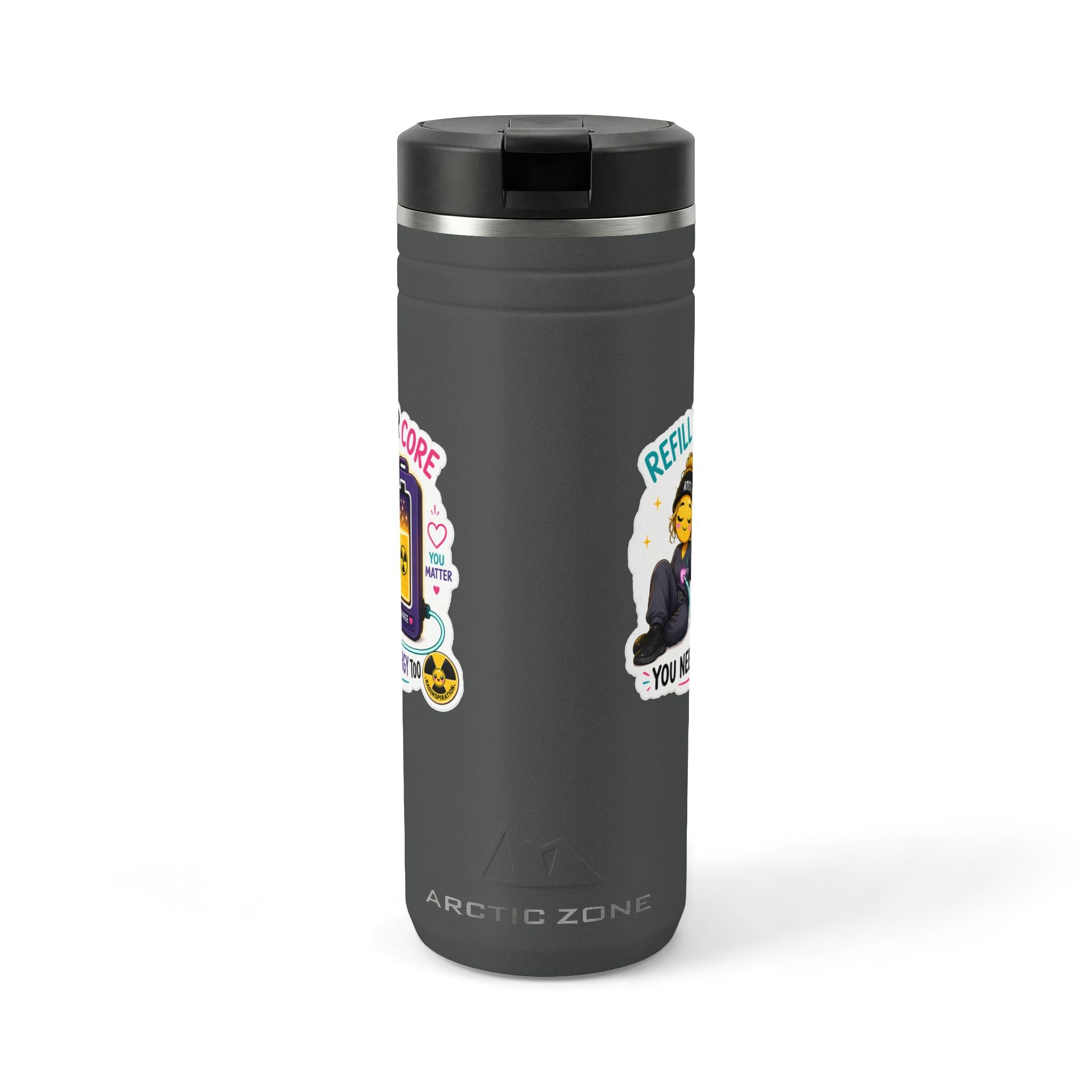 Titan Thermal Straw Tumbler- Refill Your Core, 24oz