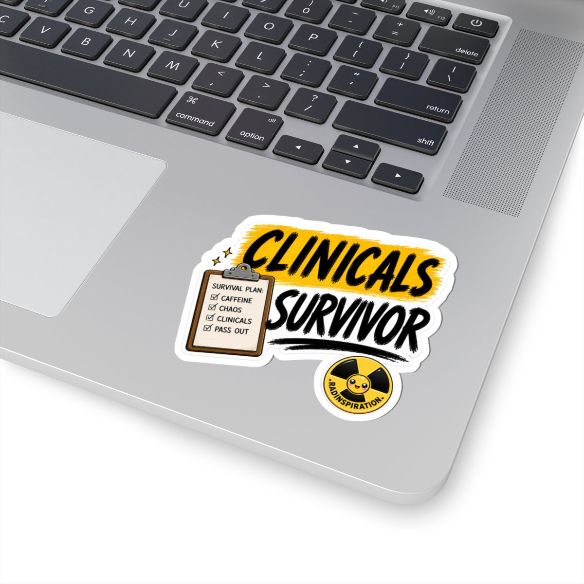 Clinicals Survivor Sticker — Funny Student Survival Kit Decal