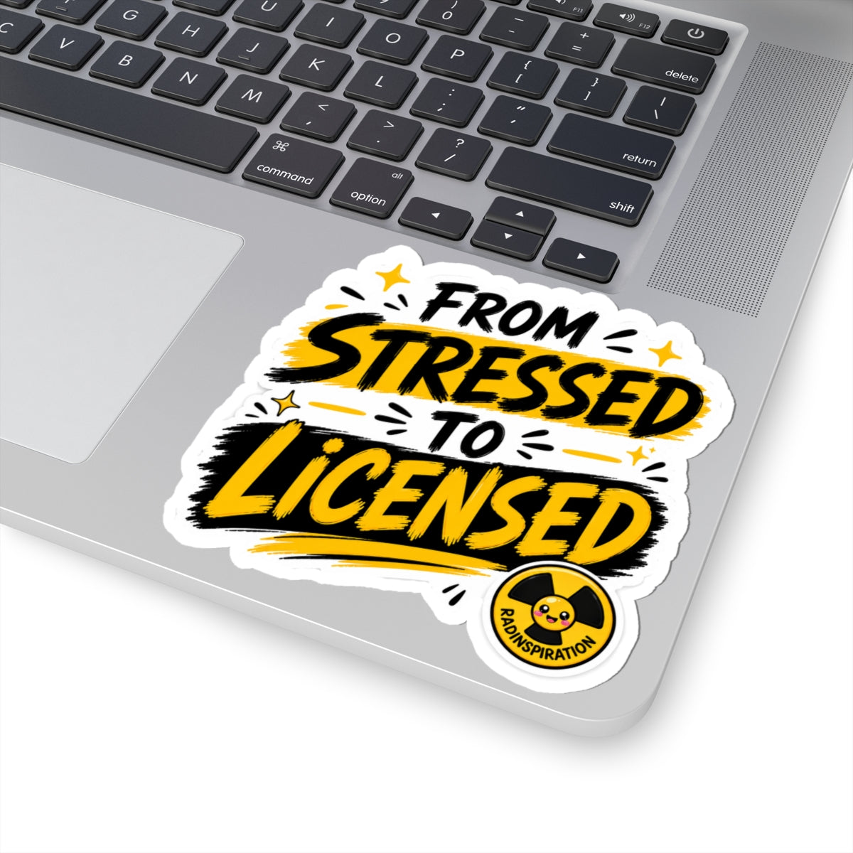 From Stressed to Licensed Sticker — Graduation/Exam Success Vinyl Decal