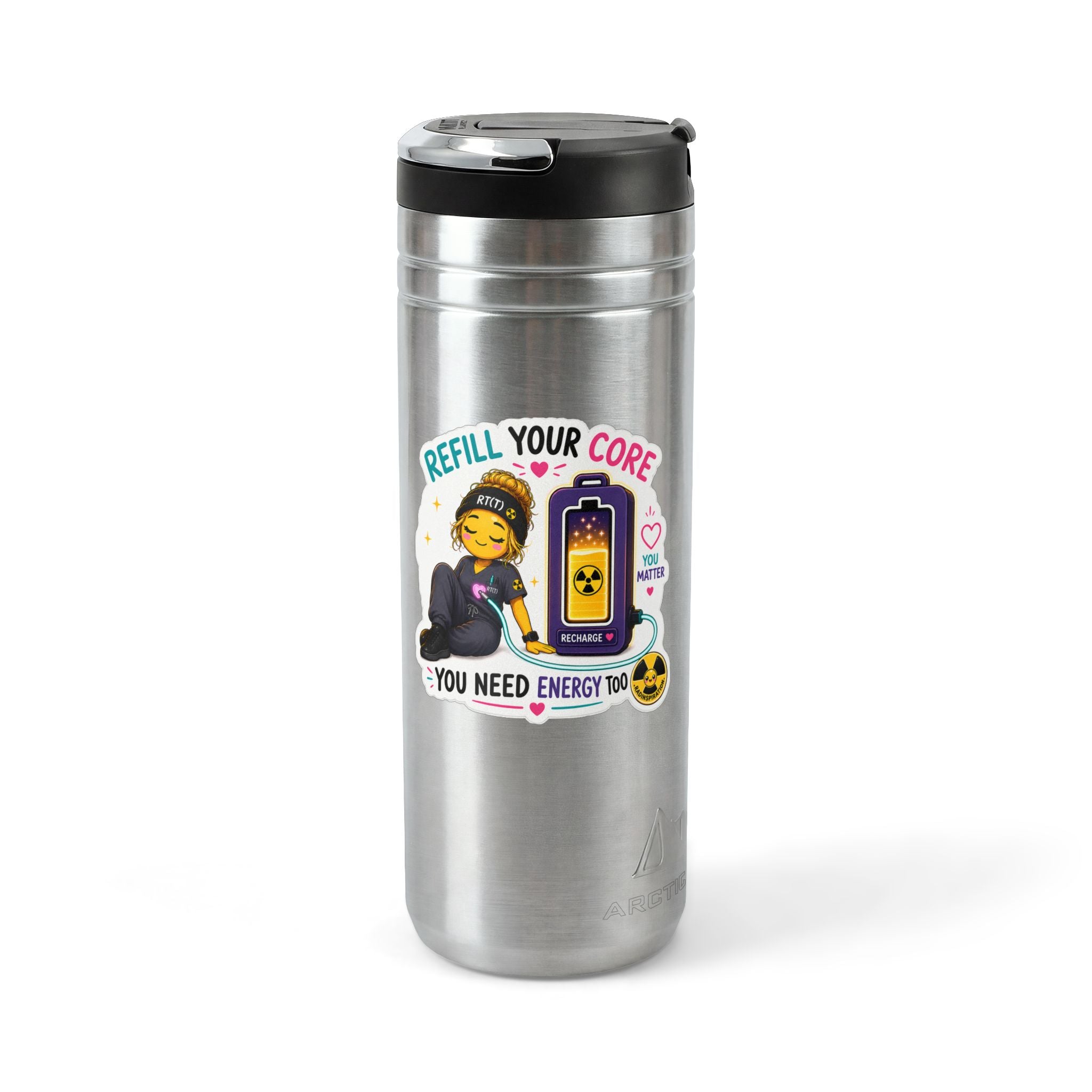 Titan Thermal Straw Tumbler- Refill Your Core, 24oz