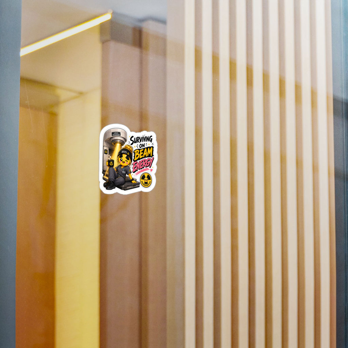 "Surviving on Beam Energy" Cute Tech Decal