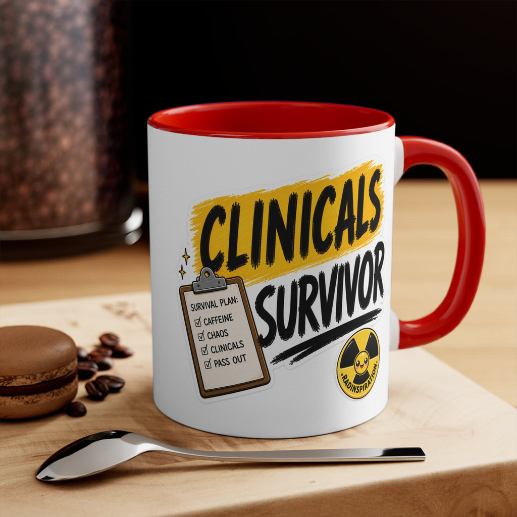 Clinicals Survivor Coffee Mug — Funny Student Gift (11oz Accent)