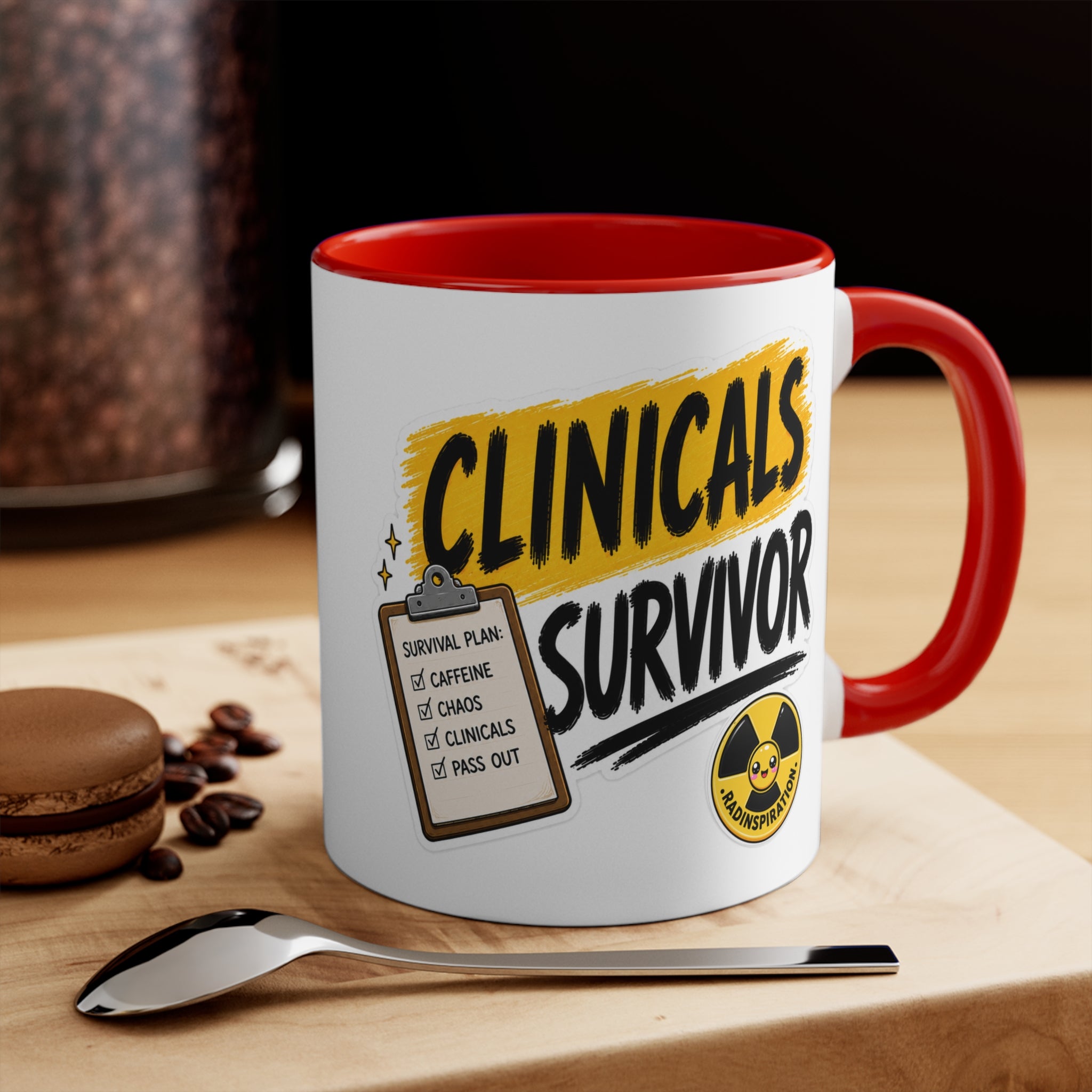 Clinicals Survivor Coffee Mug — Funny Student Gift (11oz Accent)