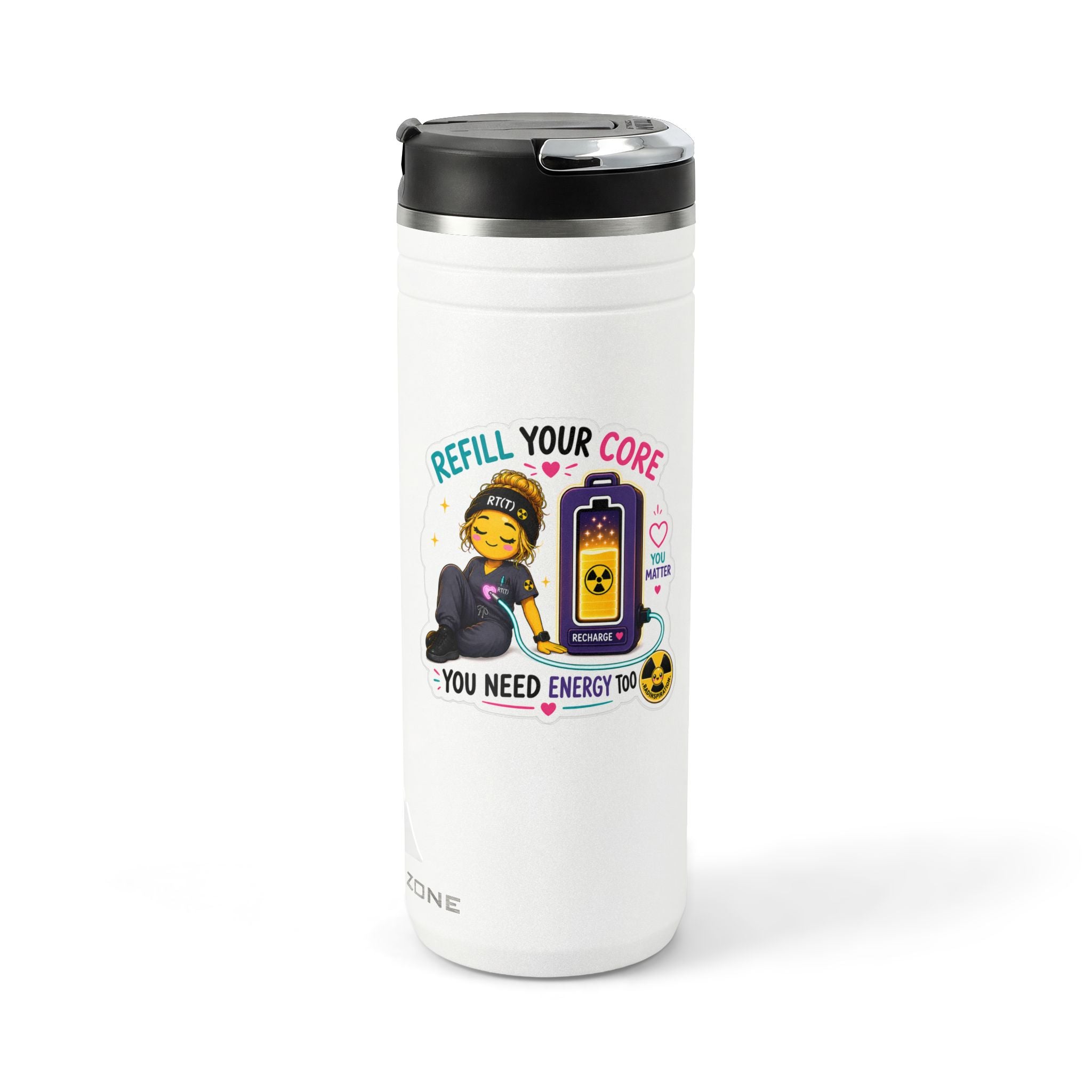 Titan Thermal Straw Tumbler- Refill Your Core, 24oz