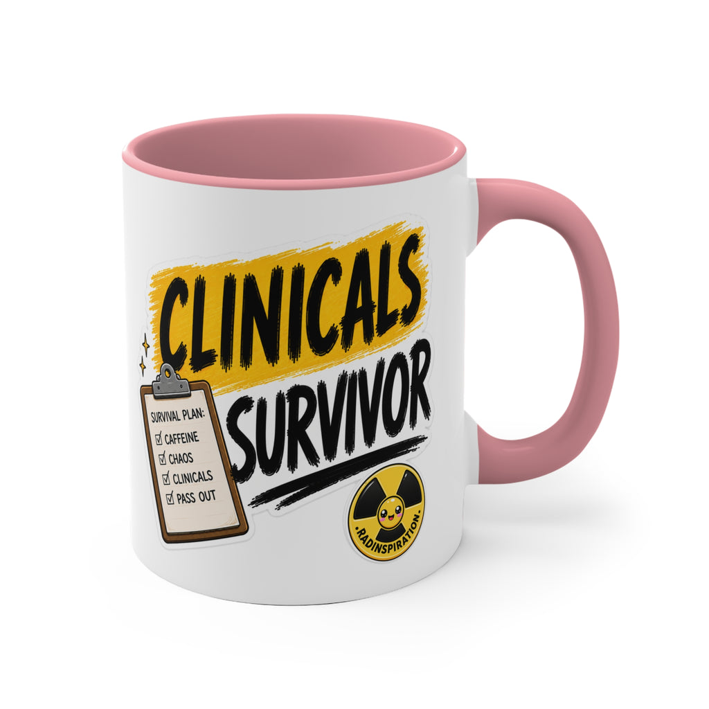 Clinicals Survivor Coffee Mug — Funny Student Gift (11oz Accent)
