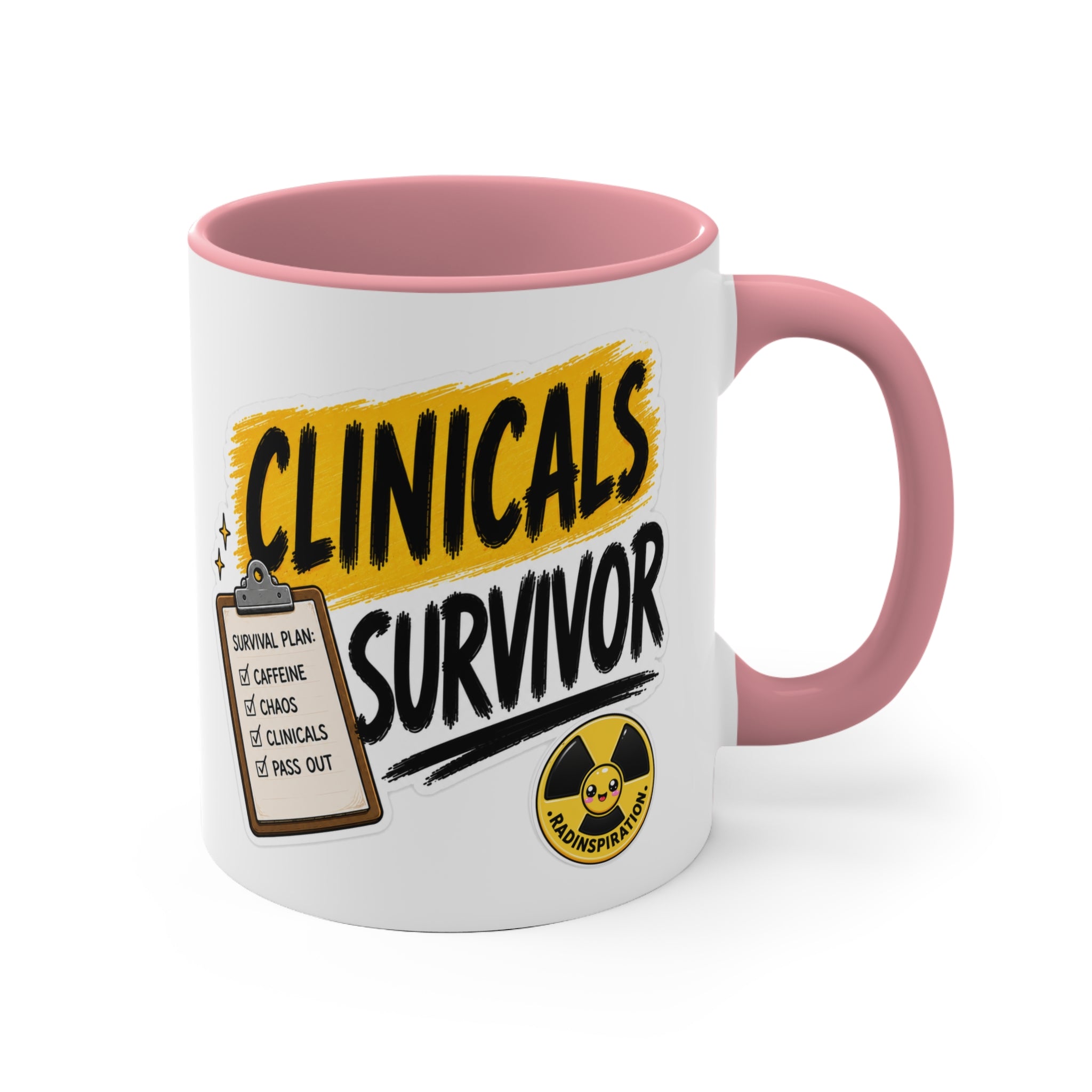 Clinicals Survivor Coffee Mug — Funny Student Gift (11oz Accent)