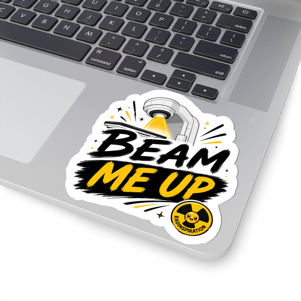 Beam Me Up Sticker — Vinyl Kiss‑Cut Sticker