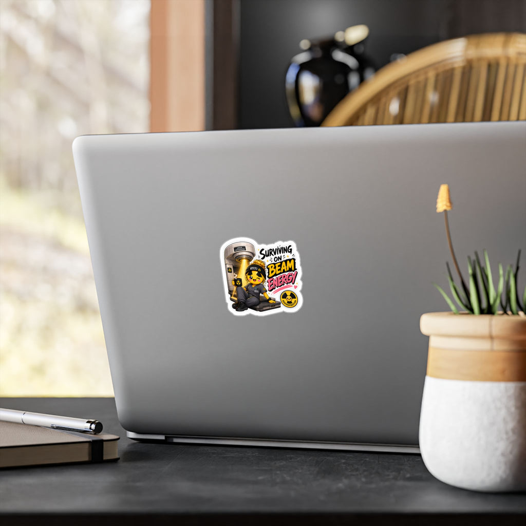 "Surviving on Beam Energy" Cute Tech Decal
