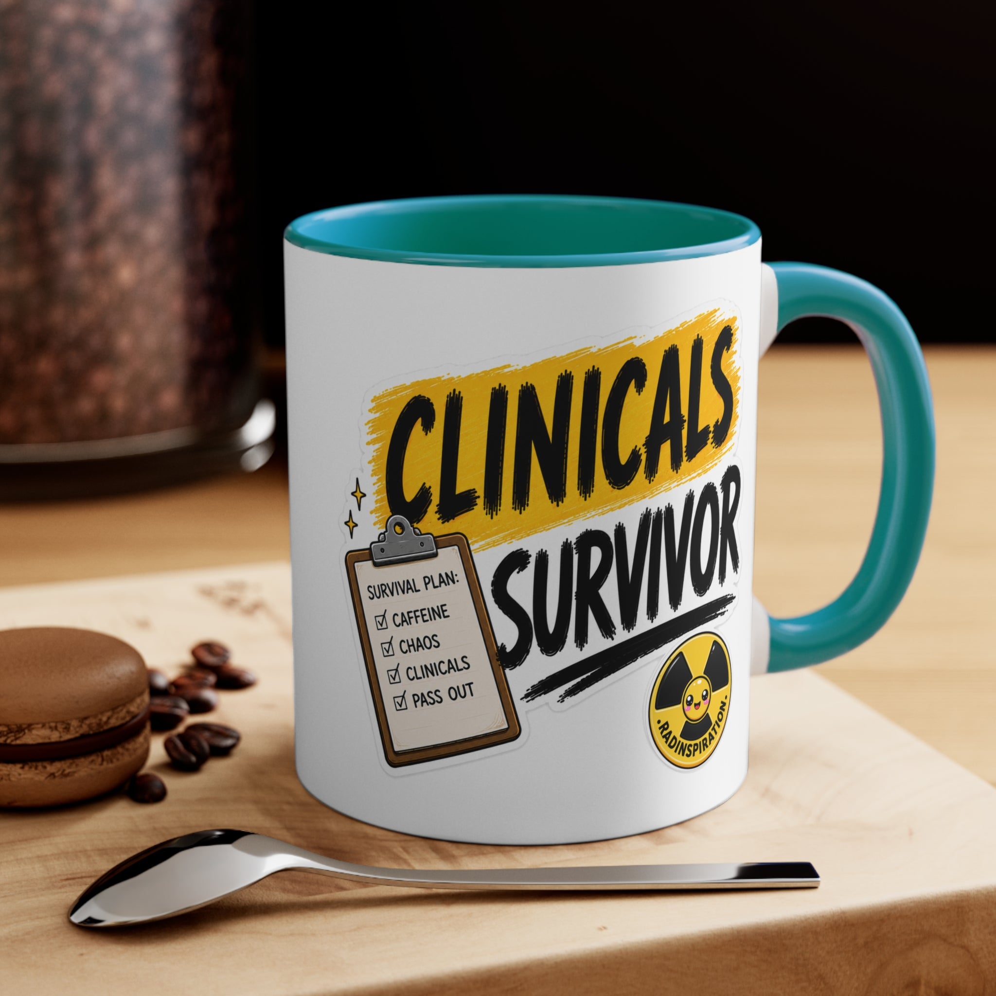 Clinicals Survivor Coffee Mug — Funny Student Gift (11oz Accent)